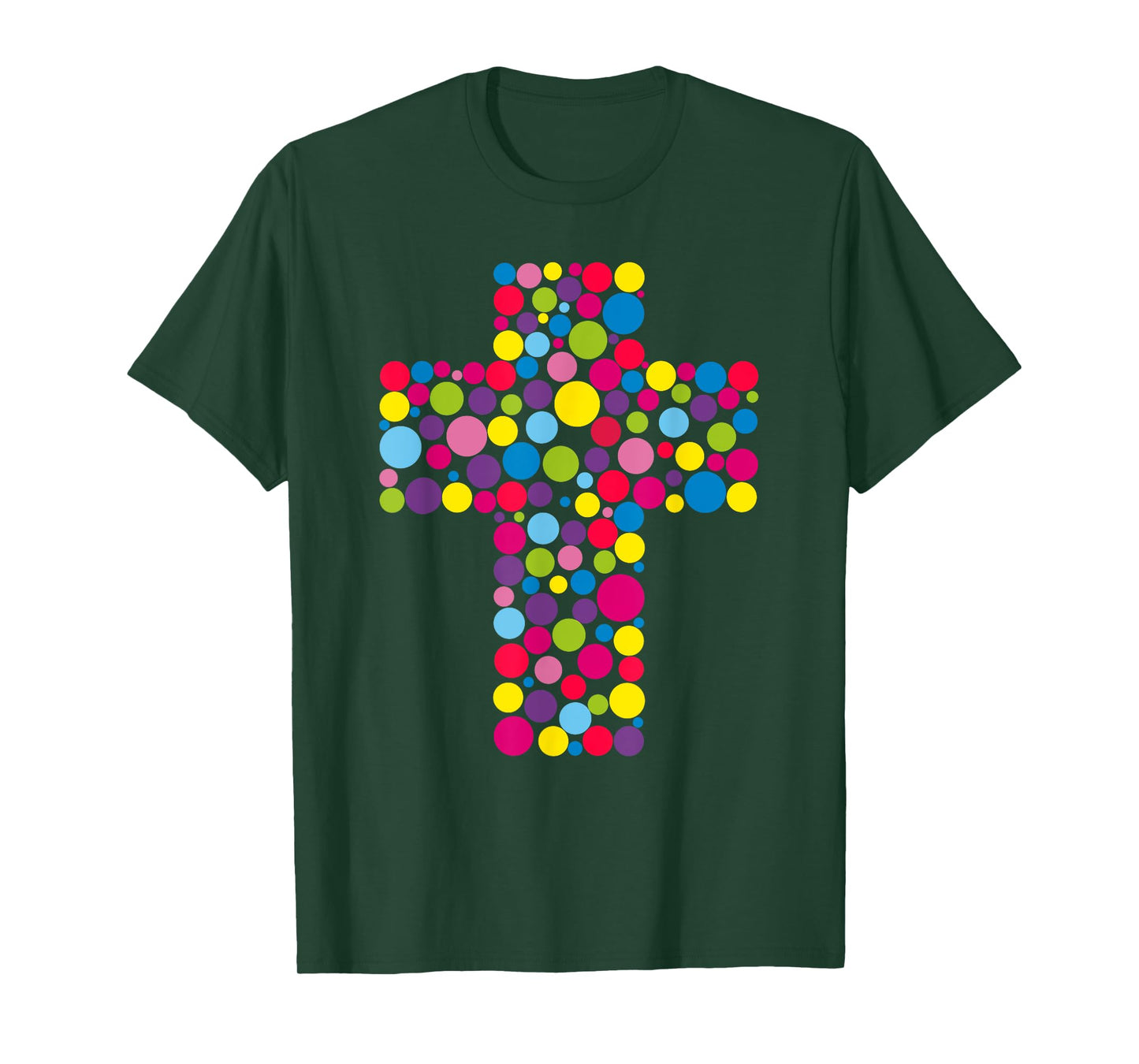 Happy Dot Day Colorful Cross For Christian Creators T-Shirt