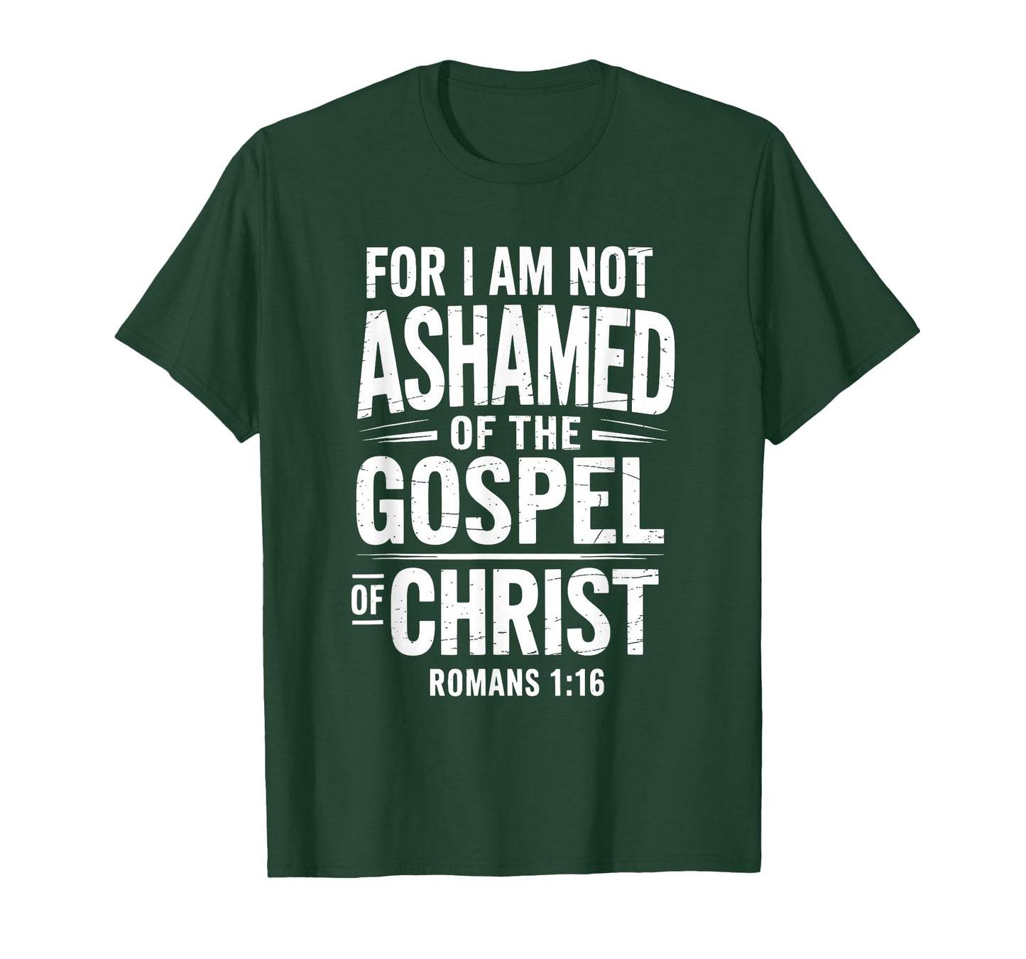 Not Ashamed Gospel Bible Verse God Jesus Christian T-Shirt