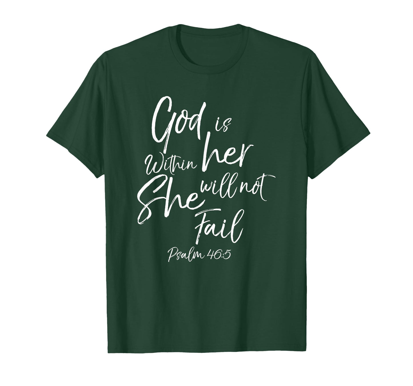 God is Within Her Christian Woman Bible Verse Proverbs Jesus T-Shirt