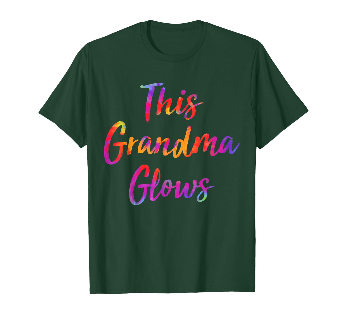 This Grandma Glows Colorful 80s 90s Happy Mothers Day T-Shirt