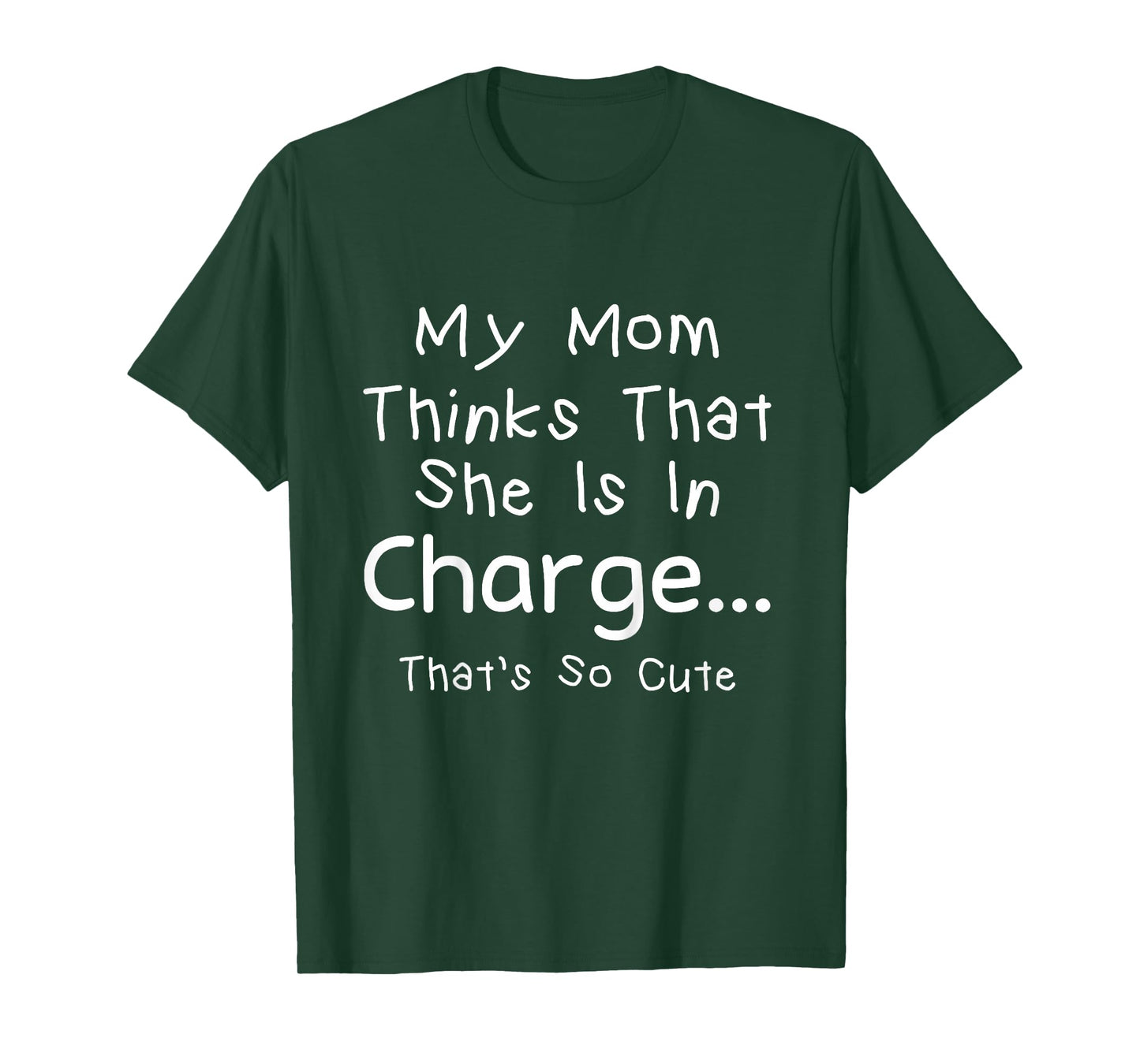Funny Boys Girls My Mom Thinks She is in Charge Cute Toddler T-Shirt