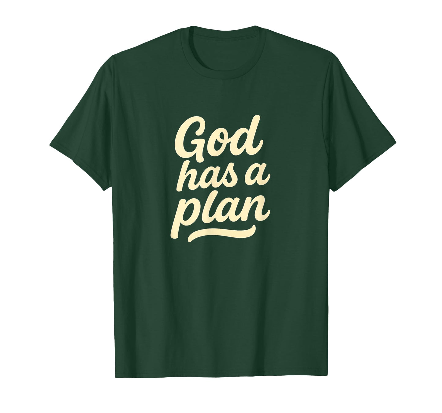 God Has a Plan - Simple Modern Christian Style T-Shirt