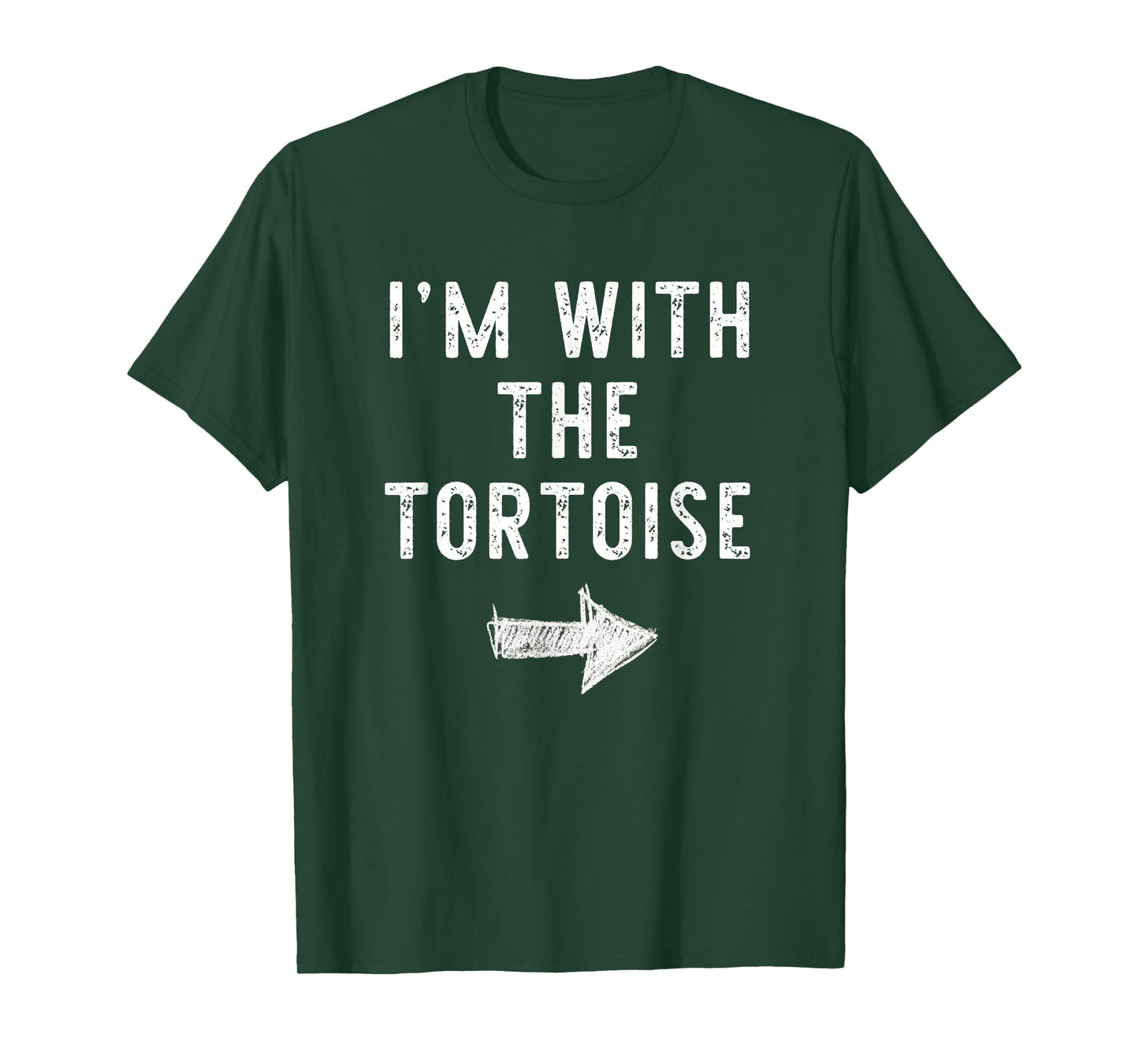 I'm With The Tortoise Costume Halloween Matching Couple T-Shirt