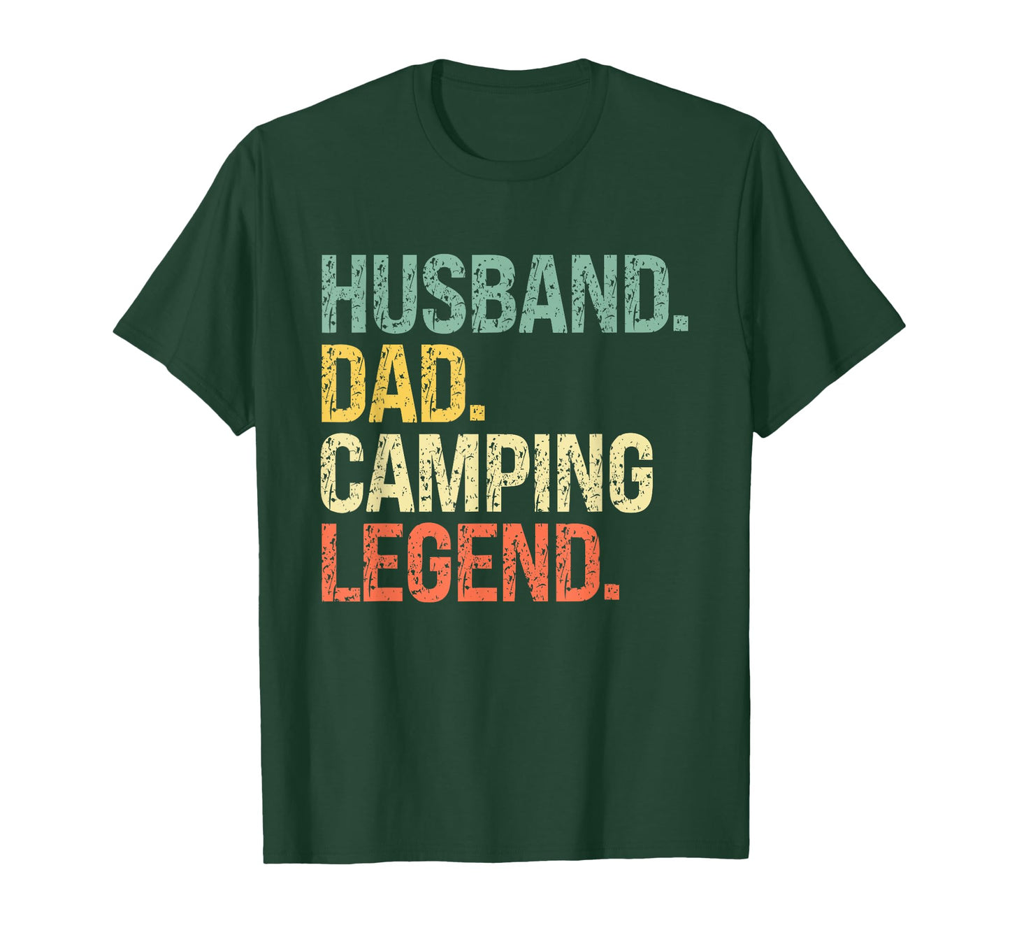 Husband Dad Camping Legend Father's Day Campfire T-Shirt