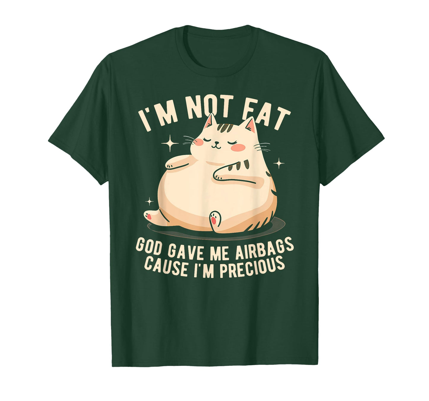 I'm Not Fat God Gave Me Airbags Funny Fat-Cat Precious T-Shirt
