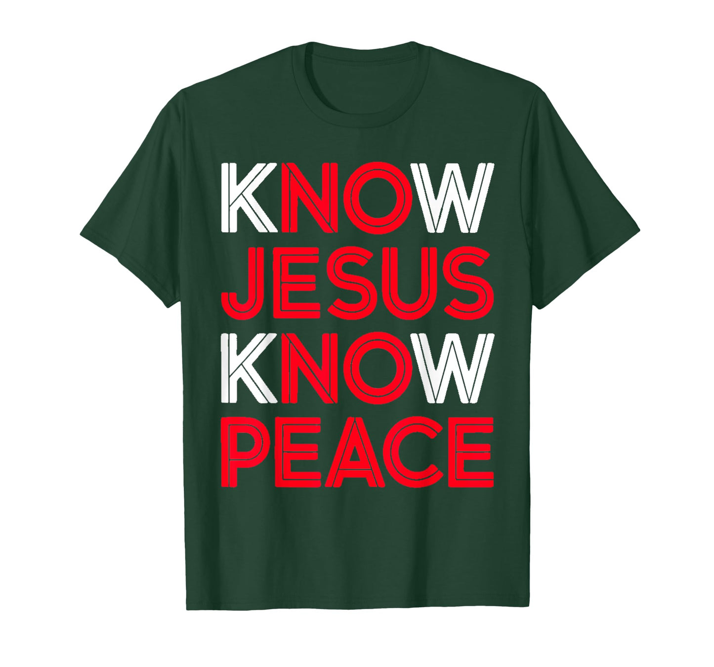 Know Jesus Know Peace Religion God Church Christian Gifts T-Shirt
