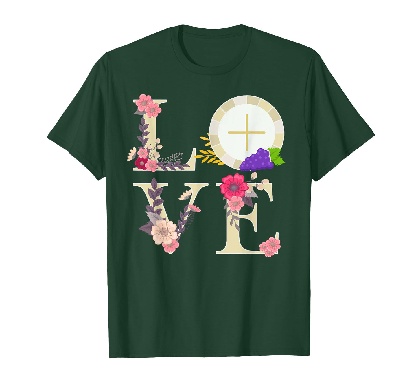 Eucharist Host Catholic 1st Holy Communion Gifts for Girls T-Shirt