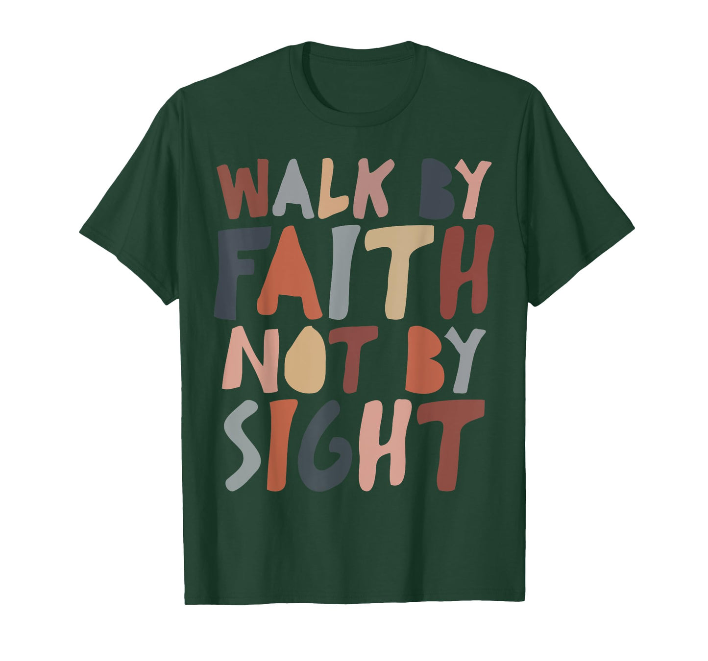 Walk by faith not by sight aesthetic christian T-Shirt