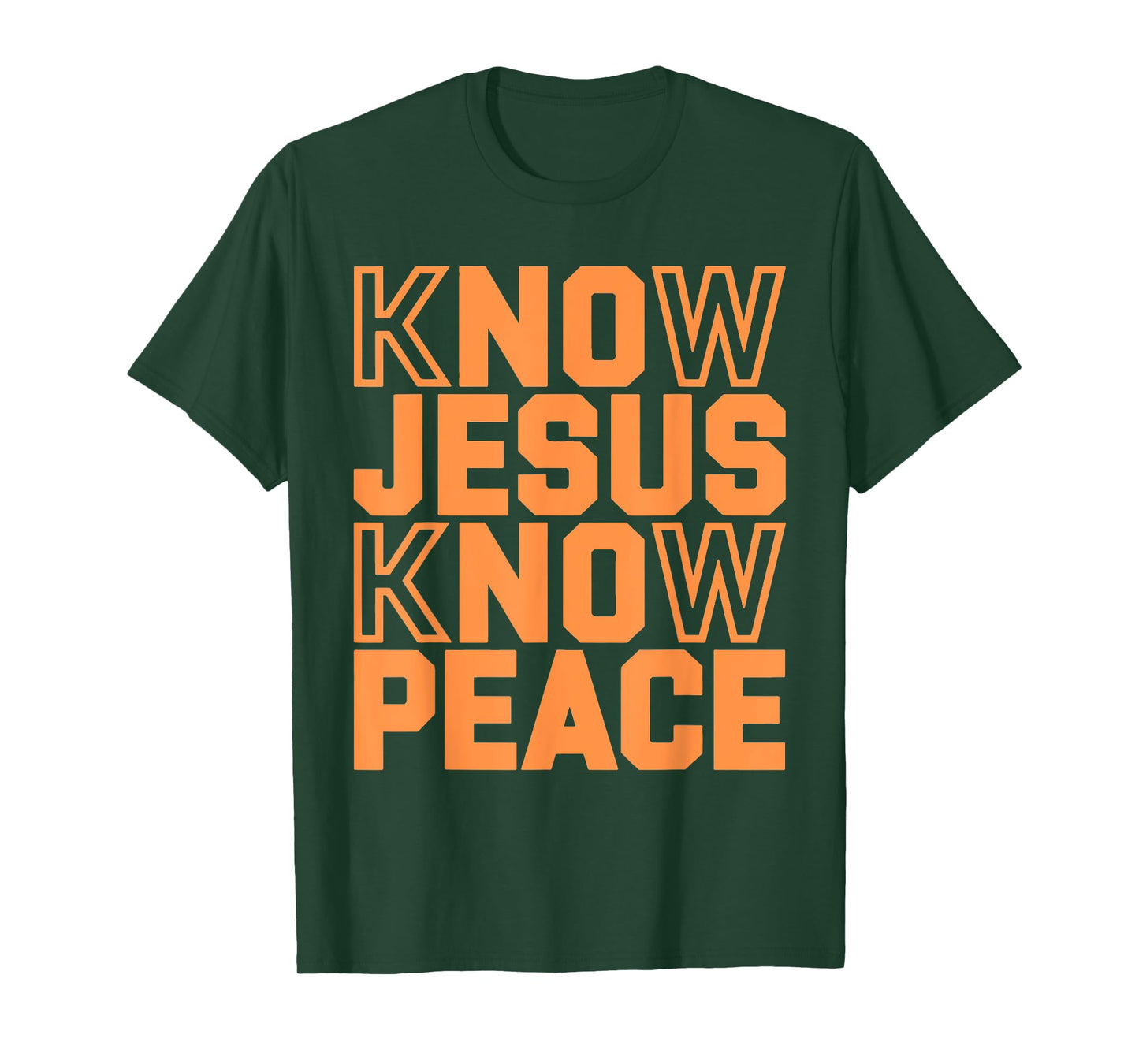 Know Jesus Know Peace Religion God Church Christian Gifts T-Shirt