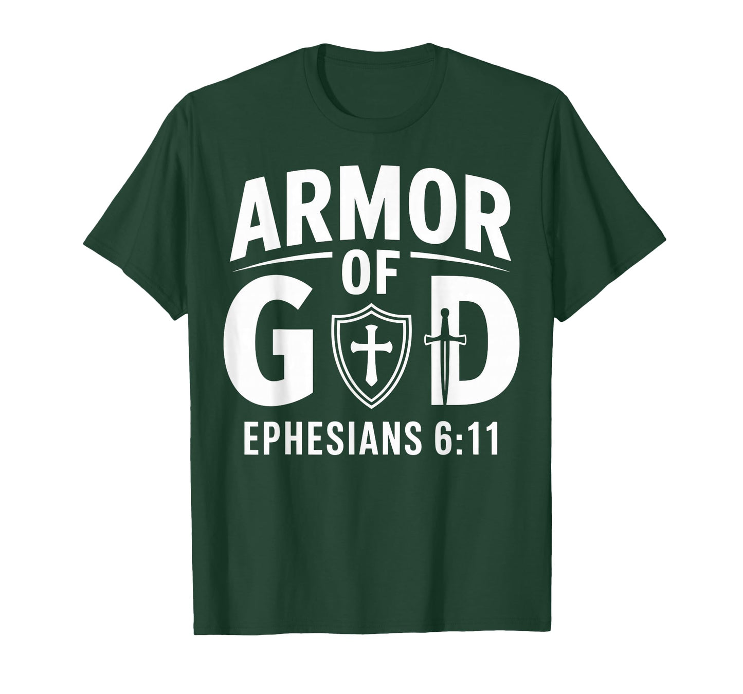 Armor of a God Ephesians 6:11 Christian Faith Design T-Shirt