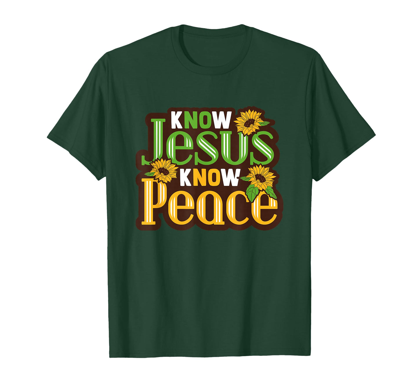 Biblicial Bible "No Jesus No Peace" Christ for Bible Student T-Shirt