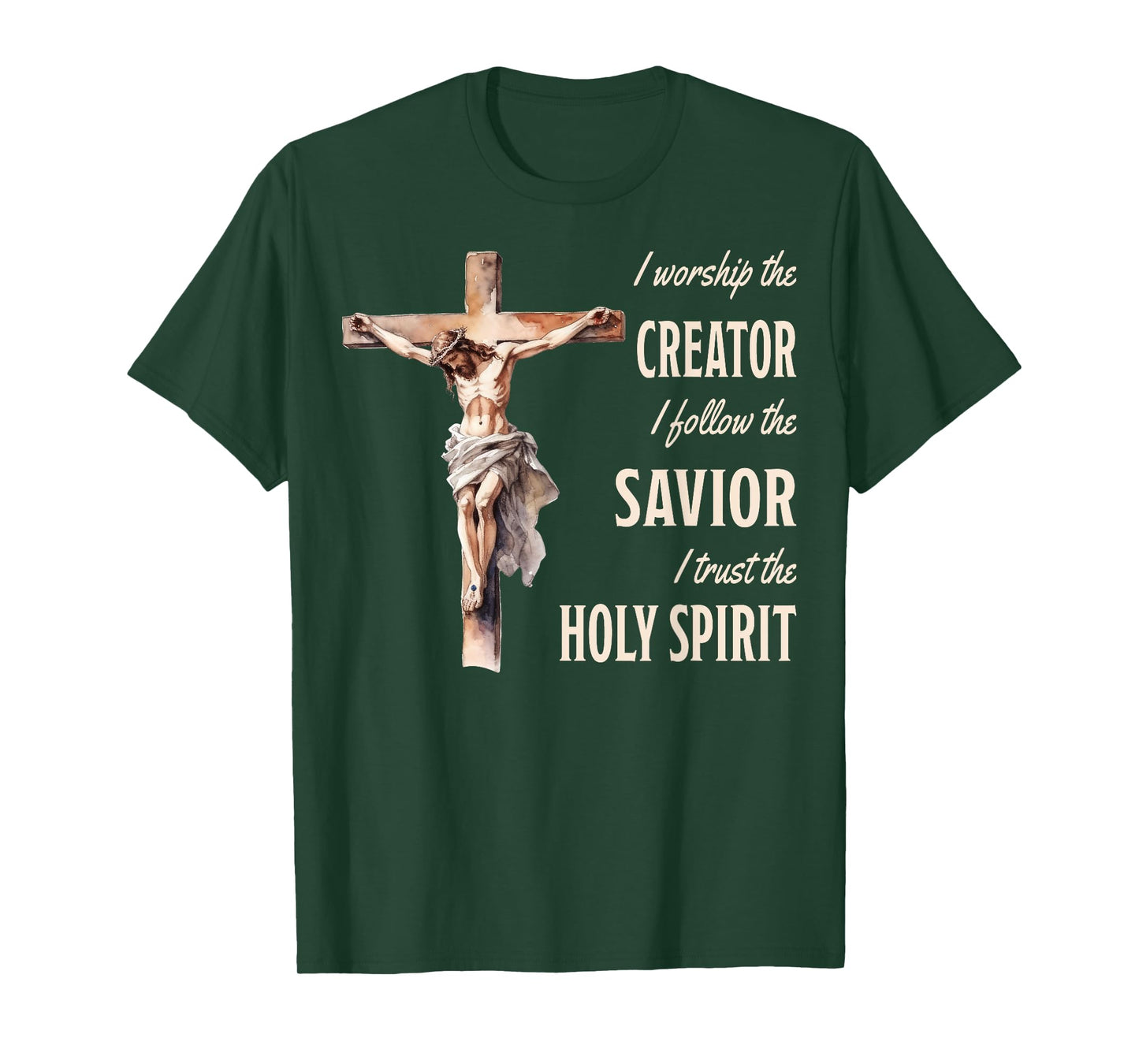 I Follow The Savior Jesus On The Cross Christian T-Shirt