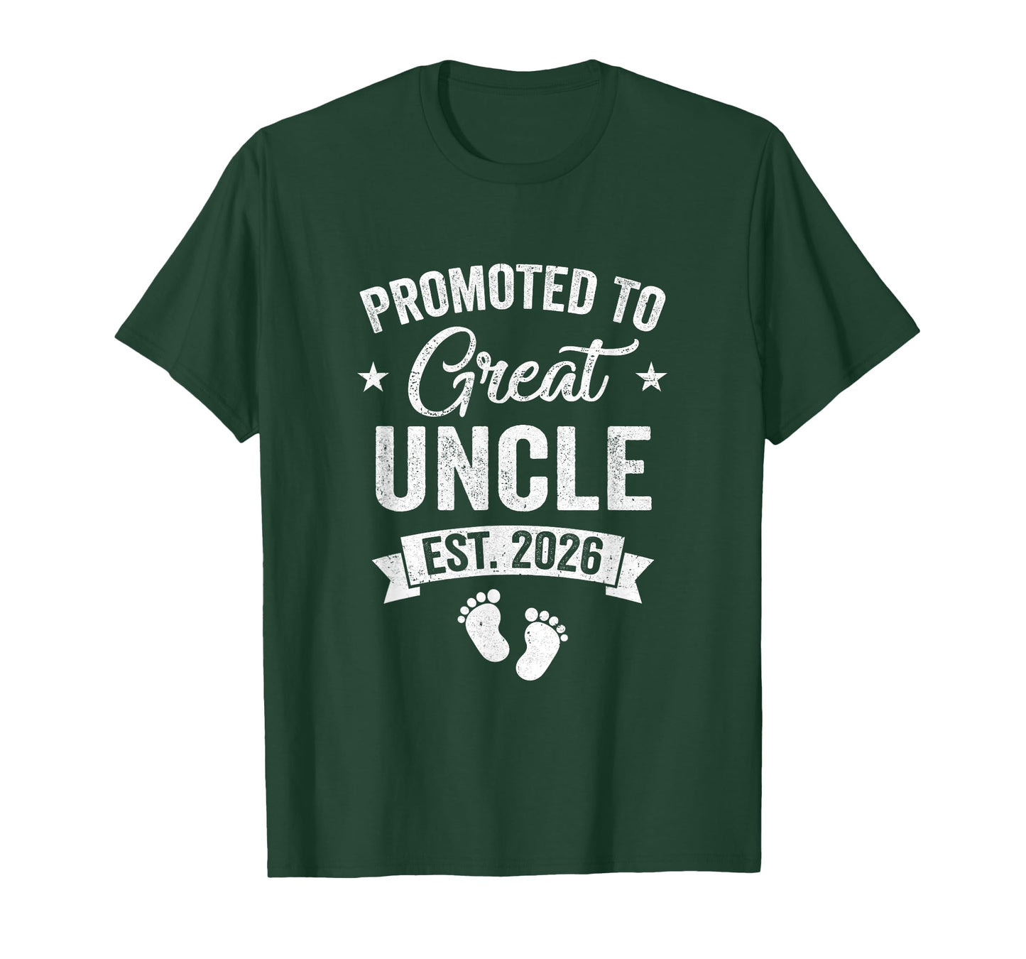 Promoted To Great Uncle Est 2026 Pregnancy Announcement T-Shirt