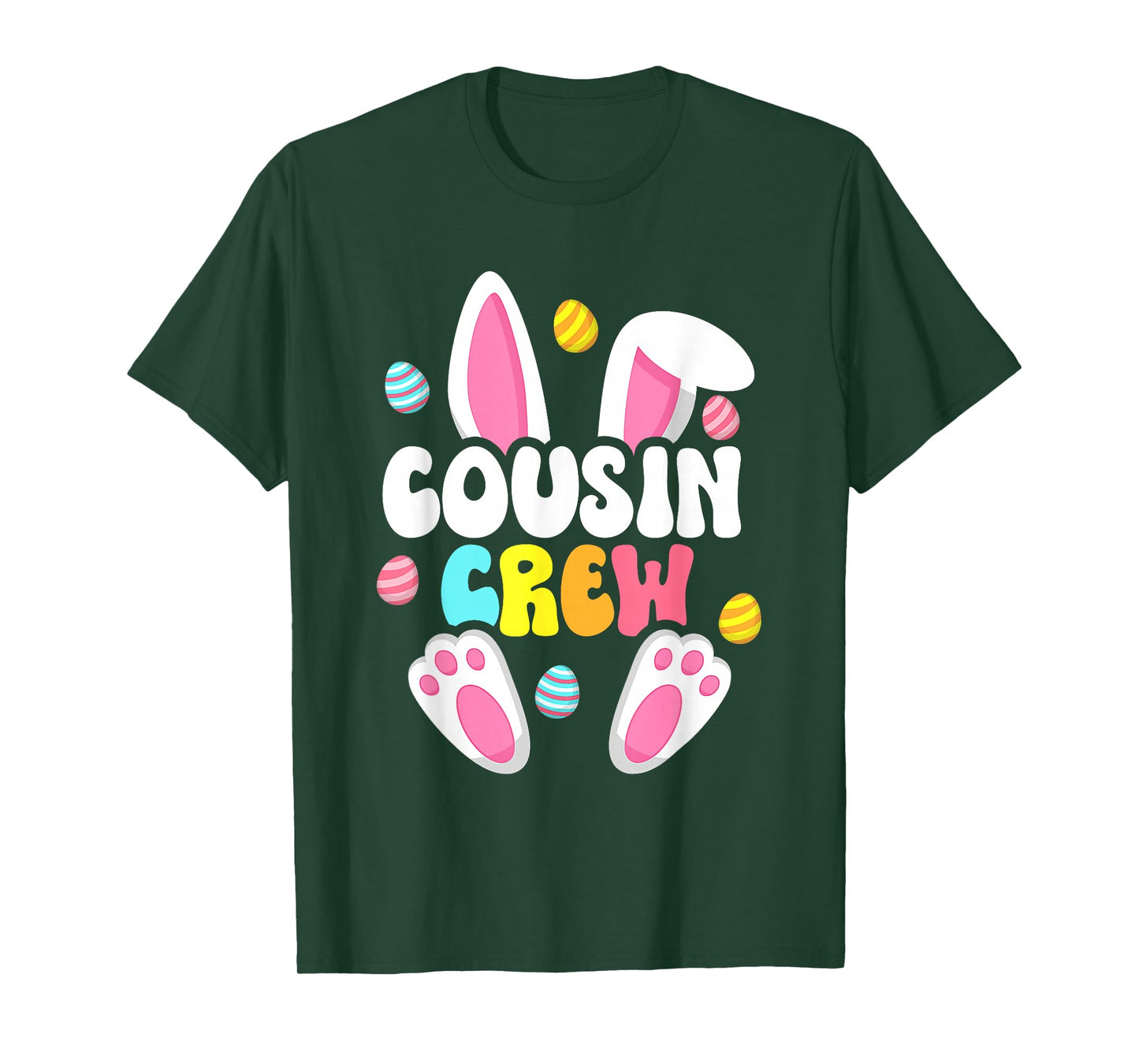 Cousin Crew Family Matching Bunny Easter Day Egg Hunt Group T-Shirt