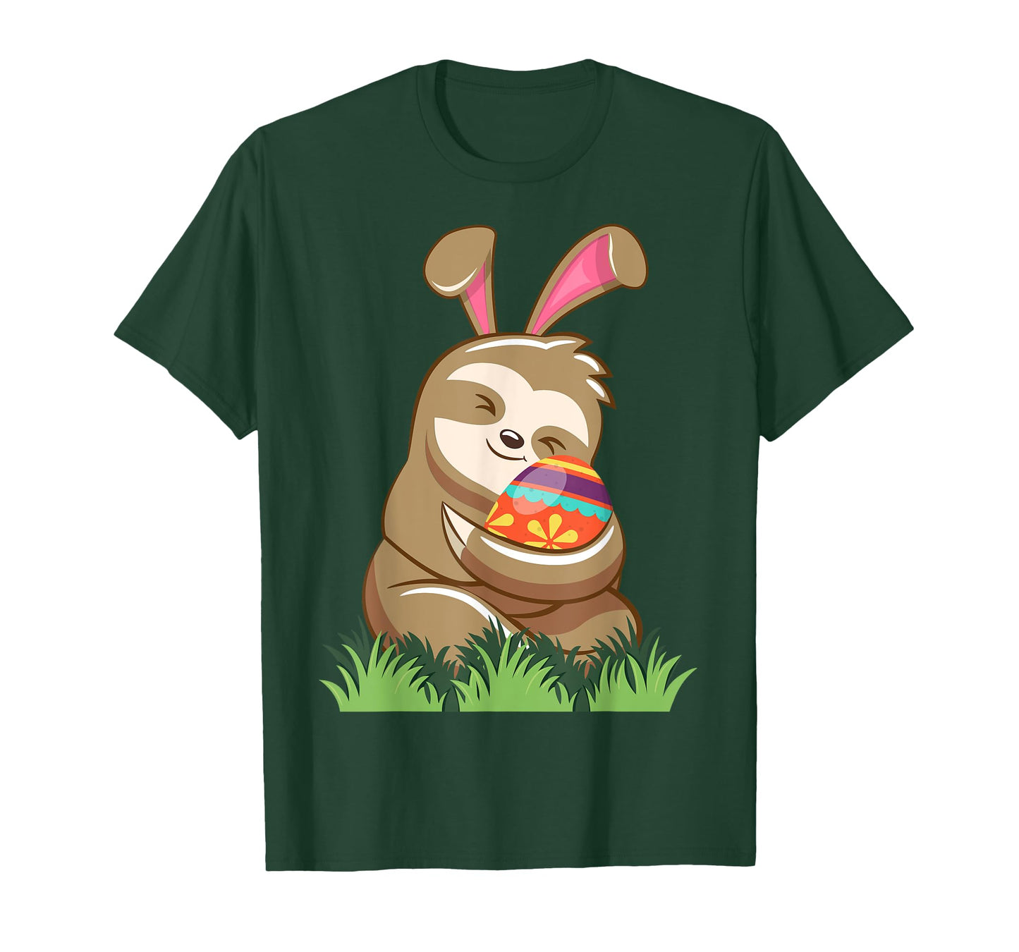 Easter Sloth Bunny Tee Easter Basket Eggs Hunting Sloth T-Shirt