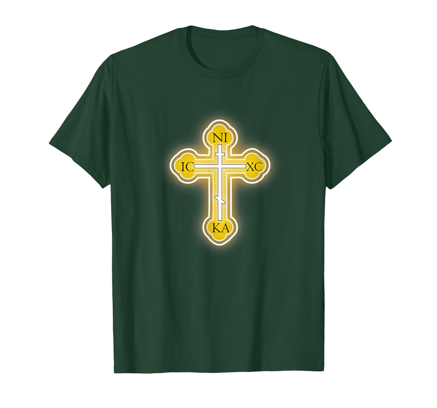 Russian Greek Christian Gift Easter Orthodox Cross T-Shirt