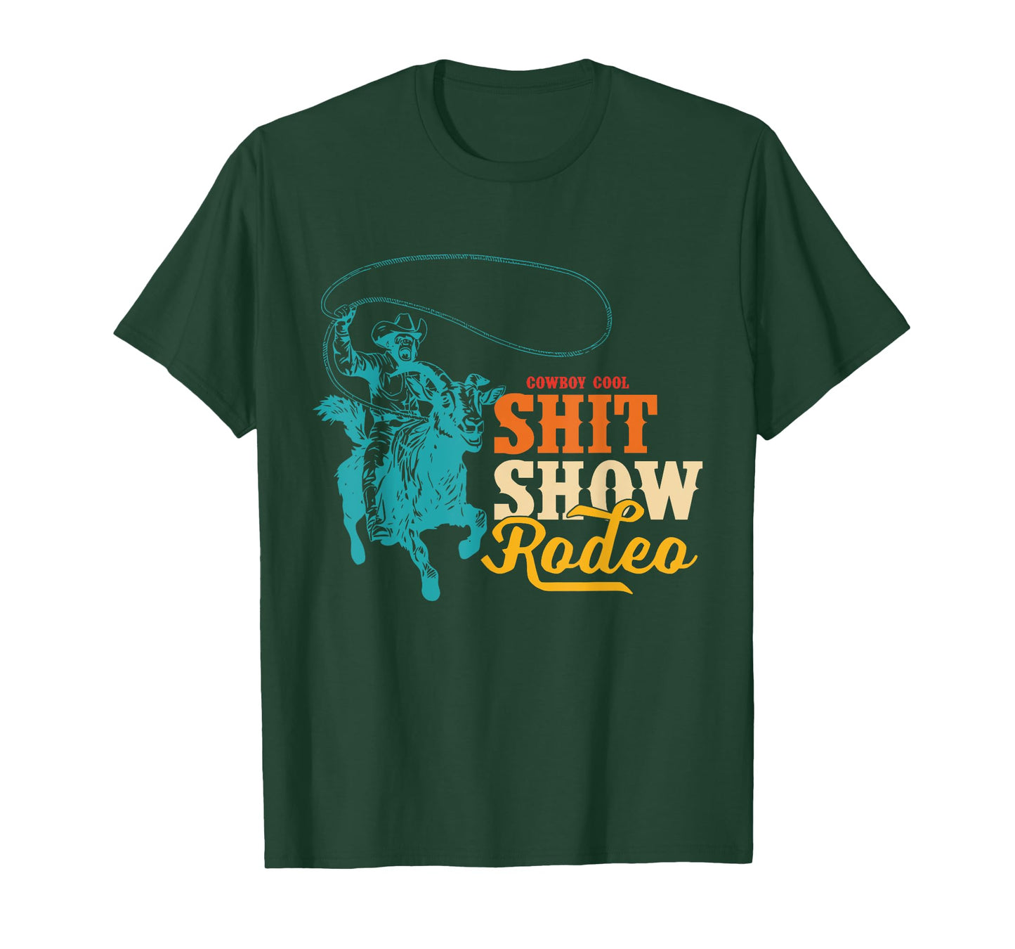 Cowboy Cool Shit Show Rodeo Howdy Vintage Design T-Shirt