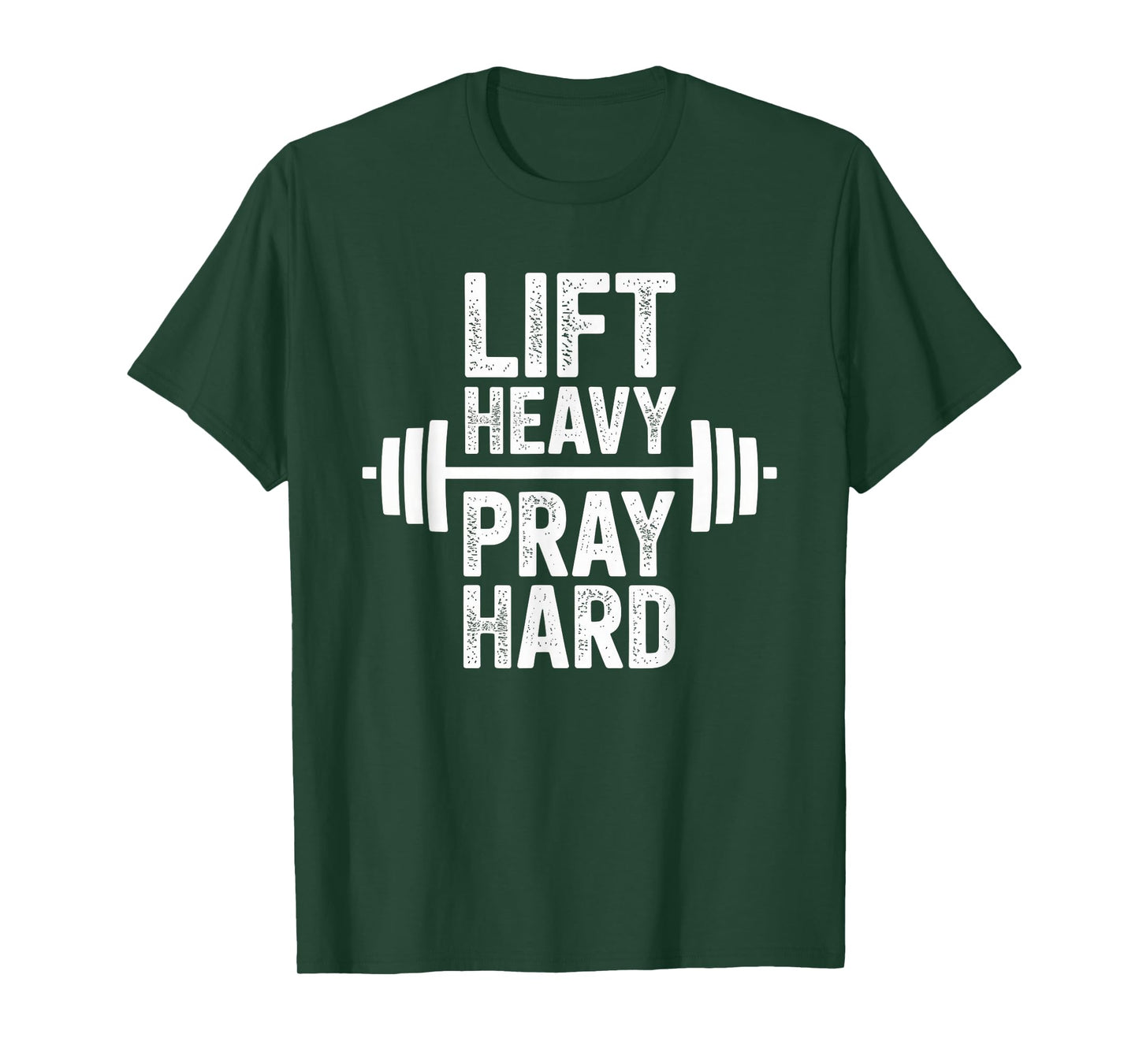 Lift Heavy Pray Hard Tshirt Gym Christian Gift Jesus Faith T-Shirt