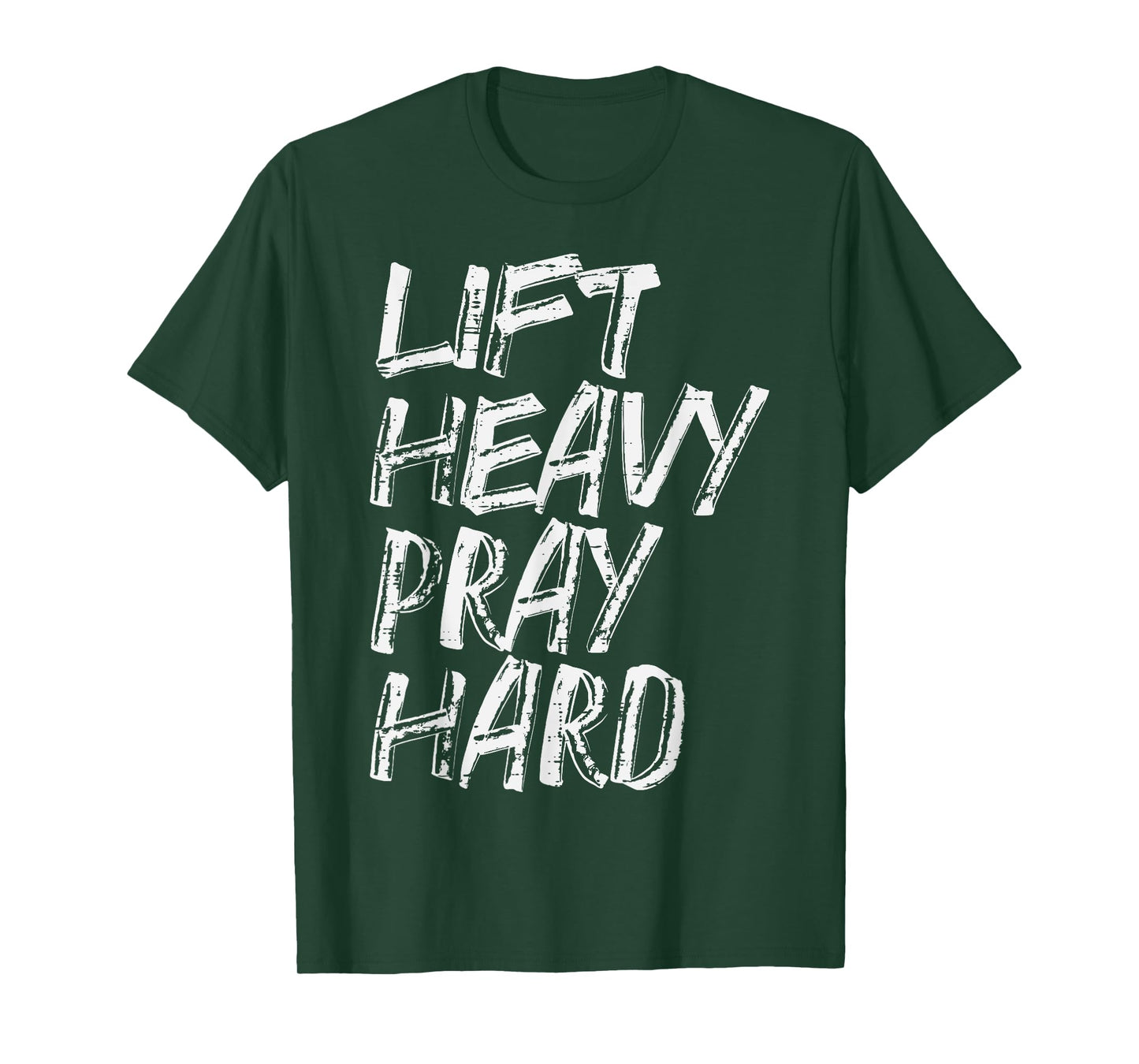 Gym Christian Lift Heavy Pray Hard Exercise Women Men Kids T-Shirt