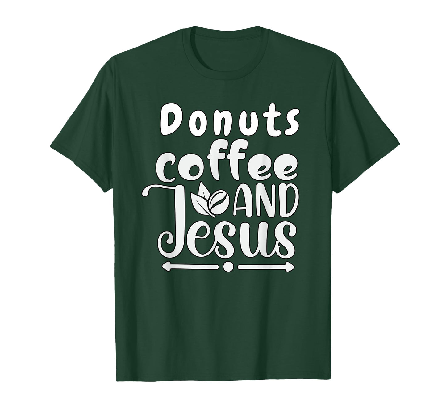 Donuts Coffee Jesus Christ Jesus Loves You John 3:16 Bible T-Shirt