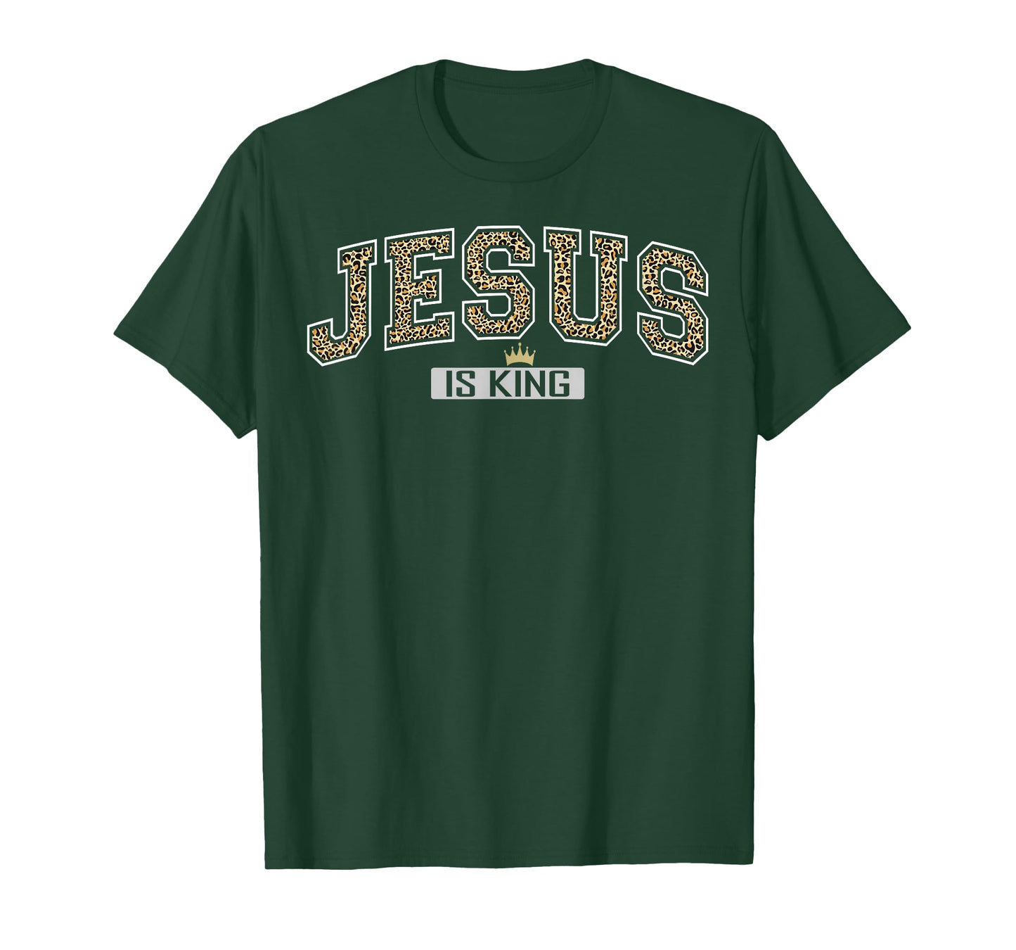 Jesus is King Christian Cross God Faith Bible Religious Pray T-Shirt