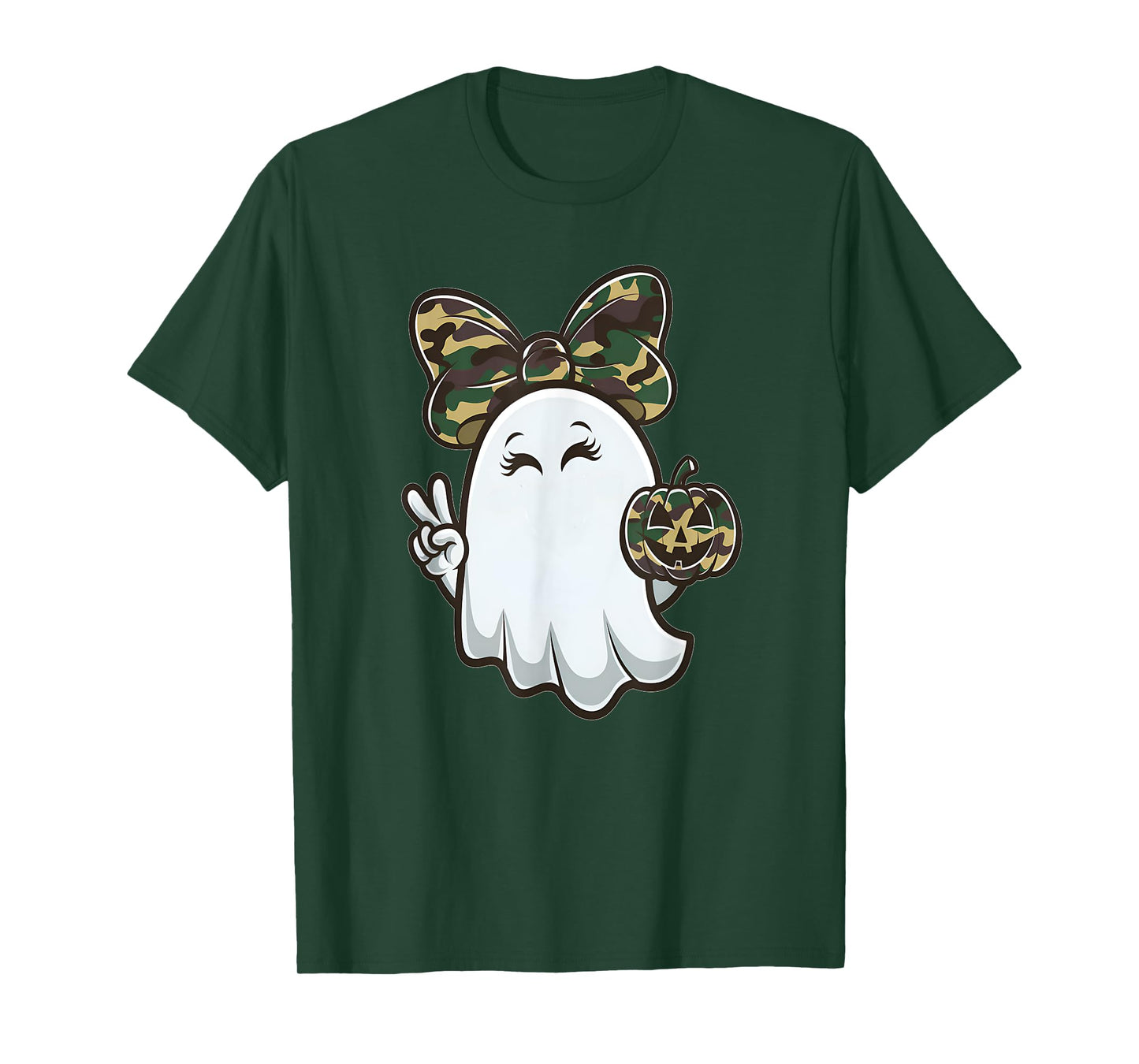 Funny Hello Hunting Season Halloween Camouflage Camo Ghost T-Shirt