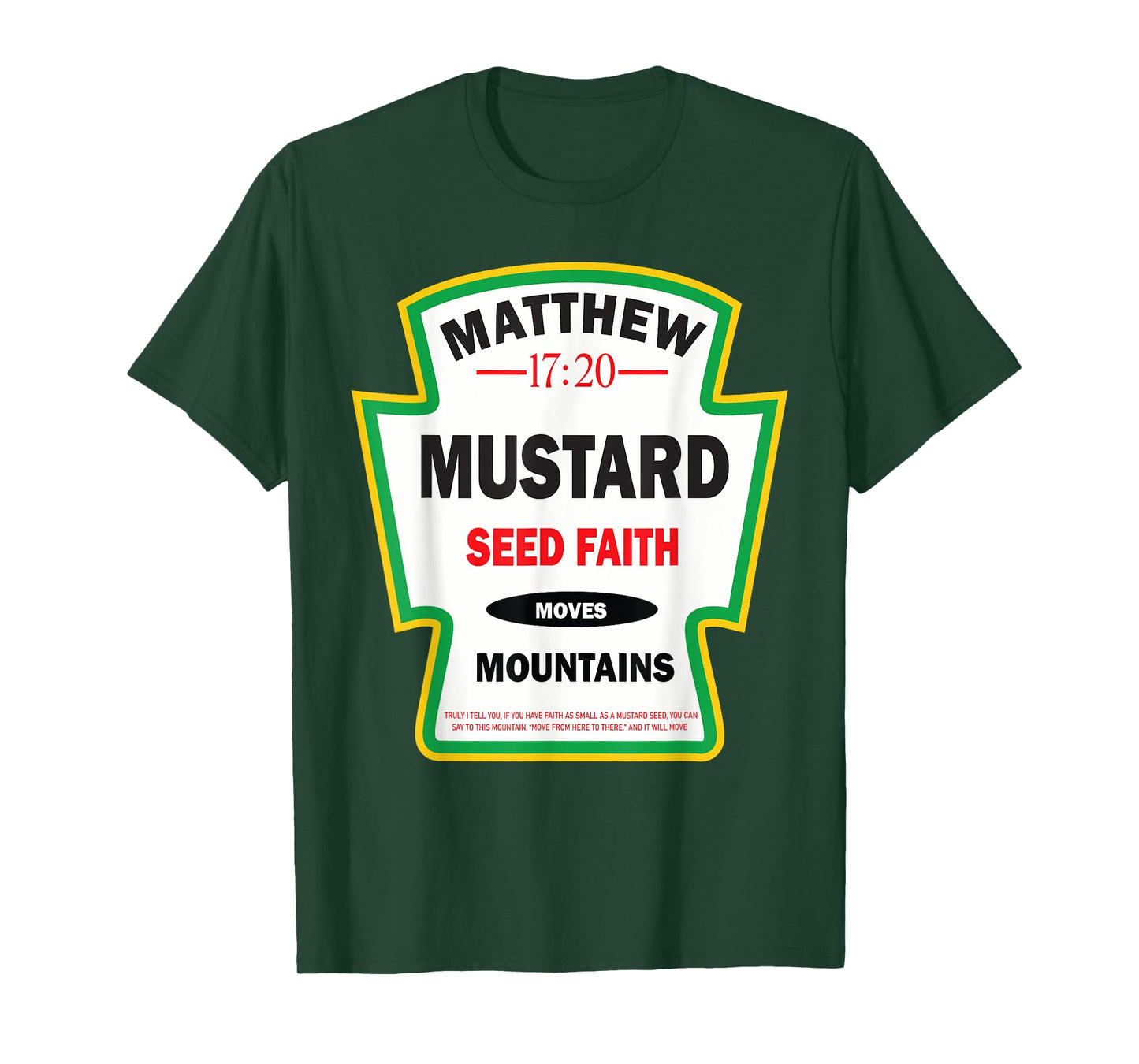 Mustard Christian Faith Funny Christian Gifts T-Shirt
