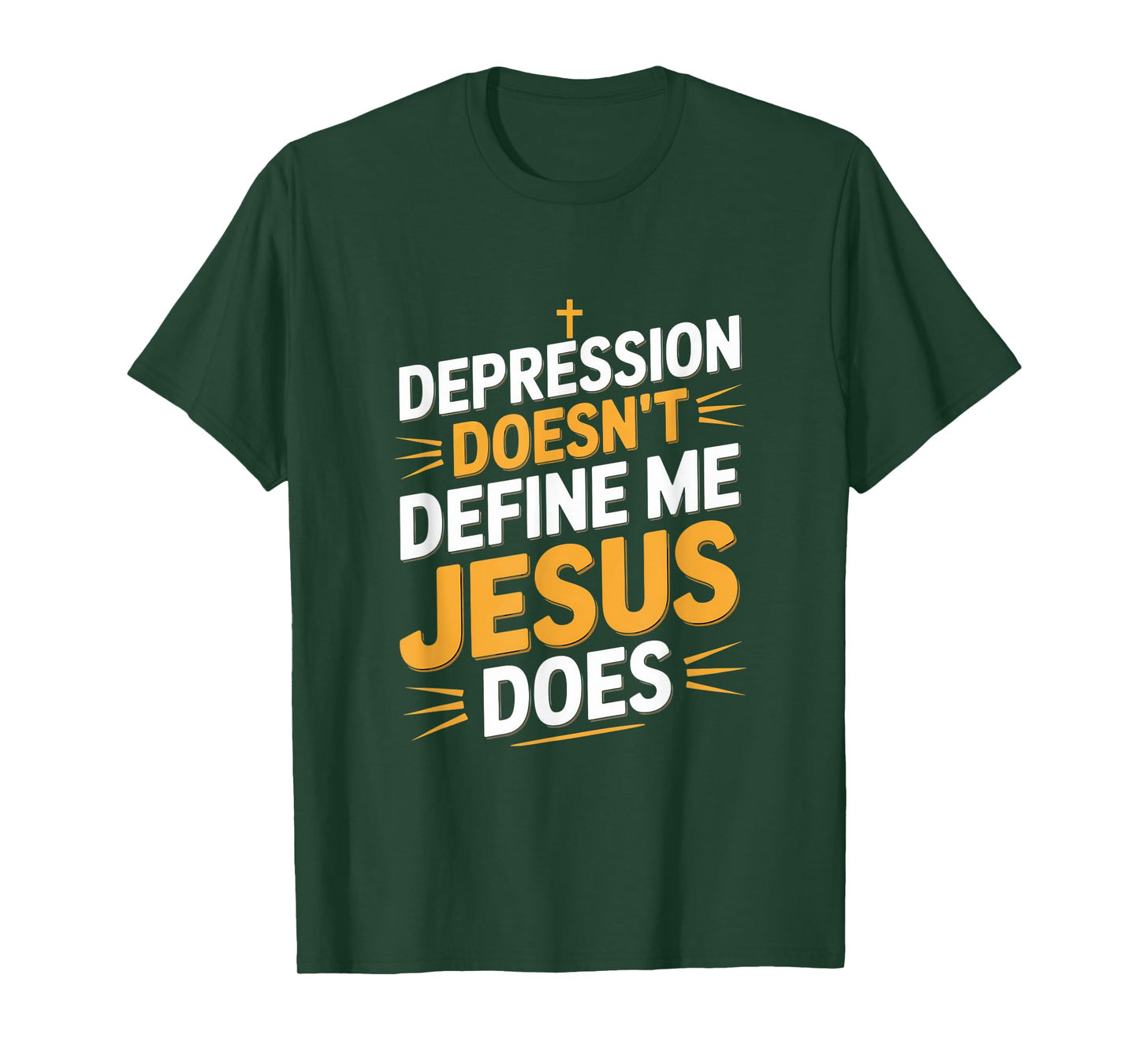 Depression Doesn't Define Me Jesus Does Christian T-Shirt