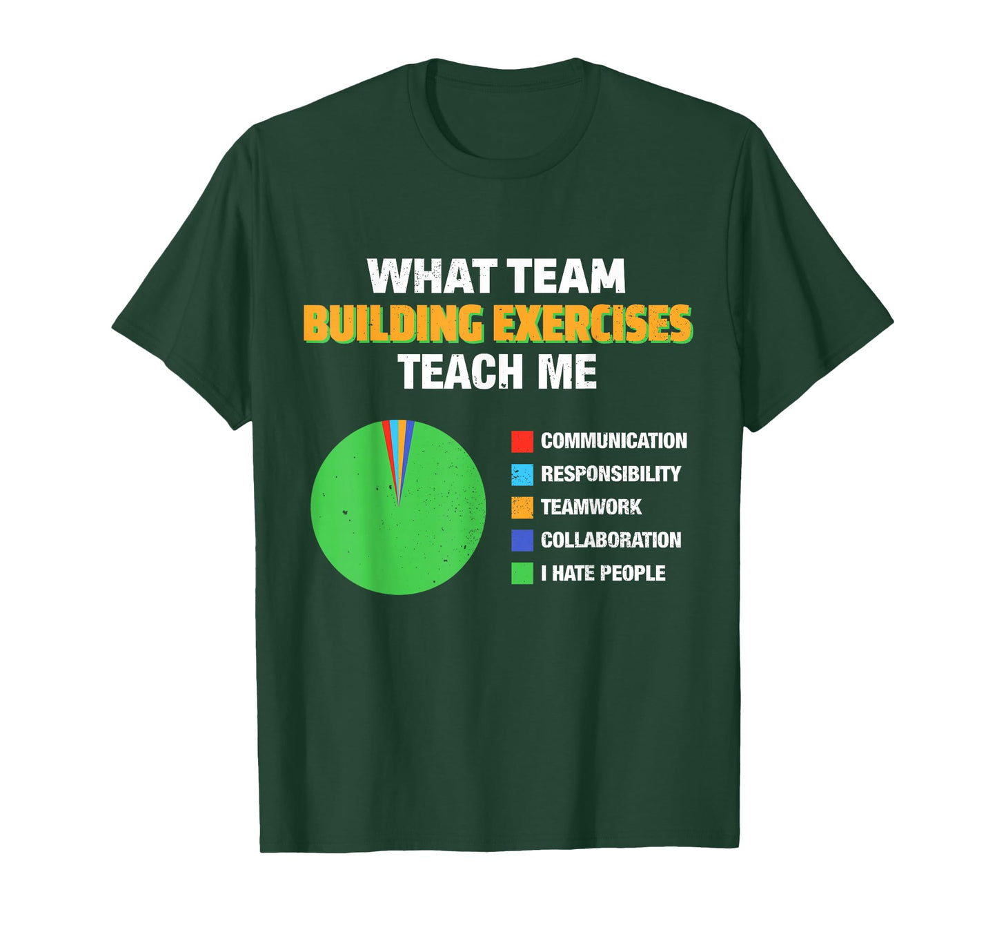 What Team Building Exercises Teach Me Communication Chart T-Shirt