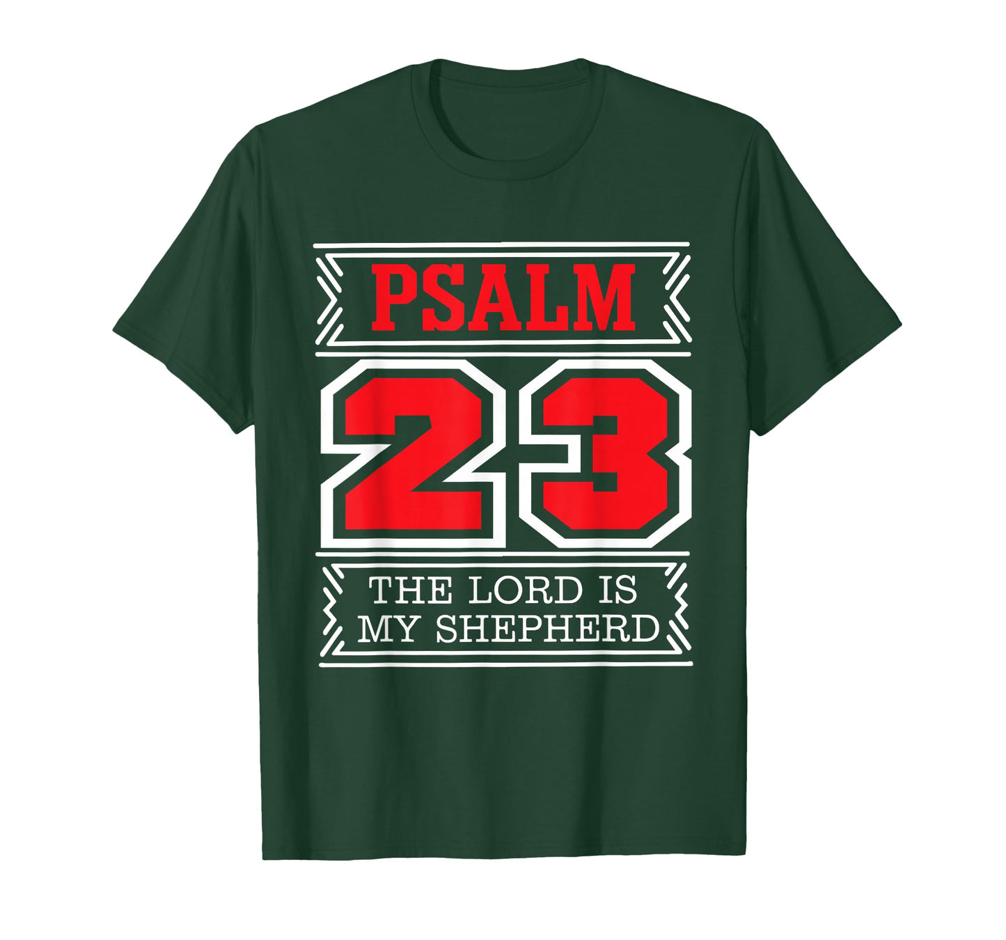 The Lord is My Shepherd Psalm 23 Christian Bible Verse Tee T-Shirt