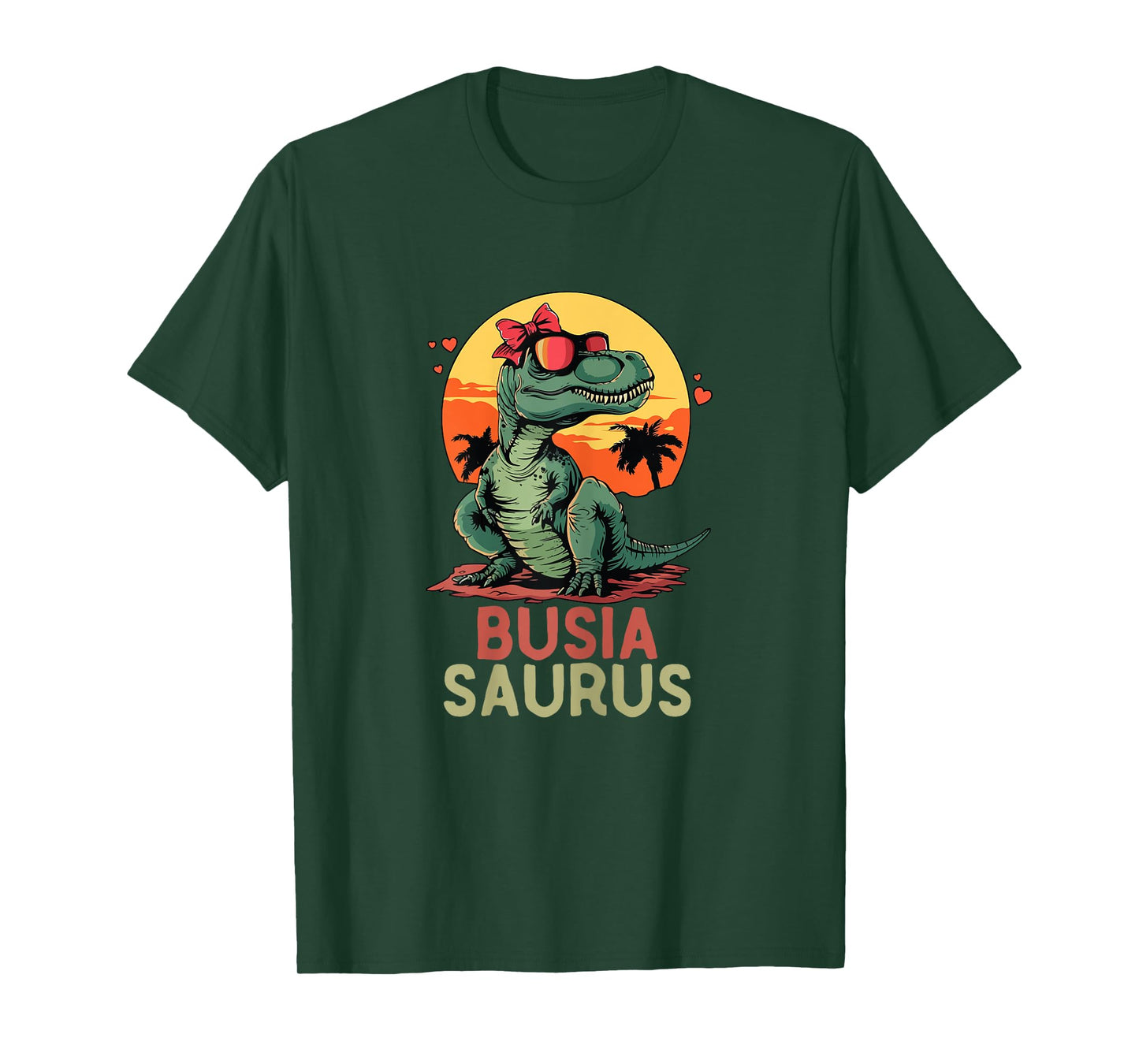 BusiaSaurus Dino Dinosaur Busia-Saurus T-Rex Funny Trex T-Shirt