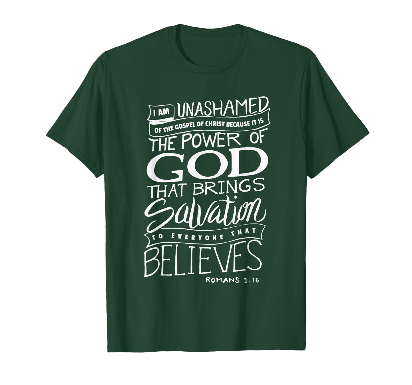 I am Unashamed of the Gospel - Bible Verse Christian Faith T-Shirt