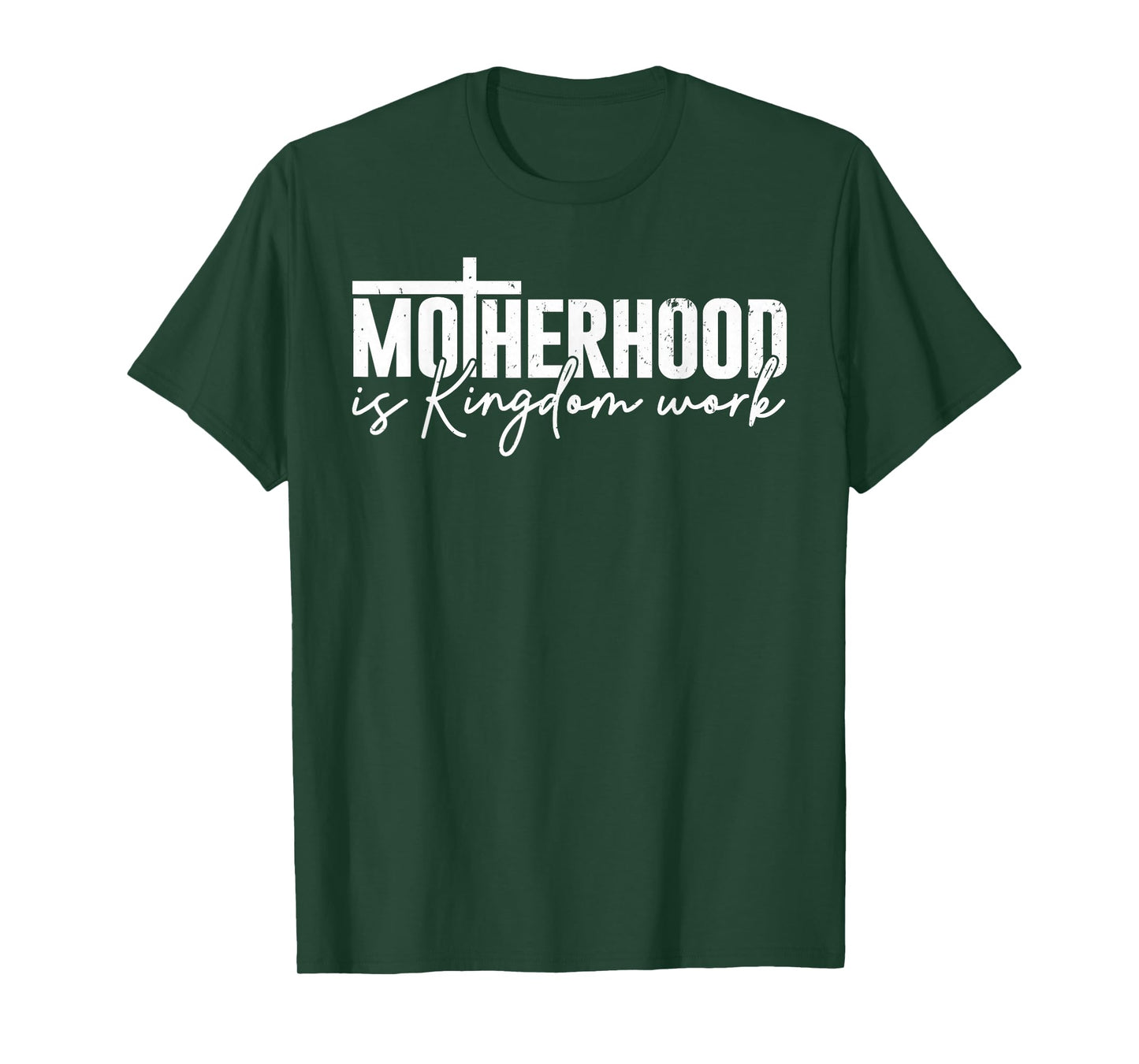 Motherhood is Kingdom Work Mama Mom Christian Mothers Day T-Shirt