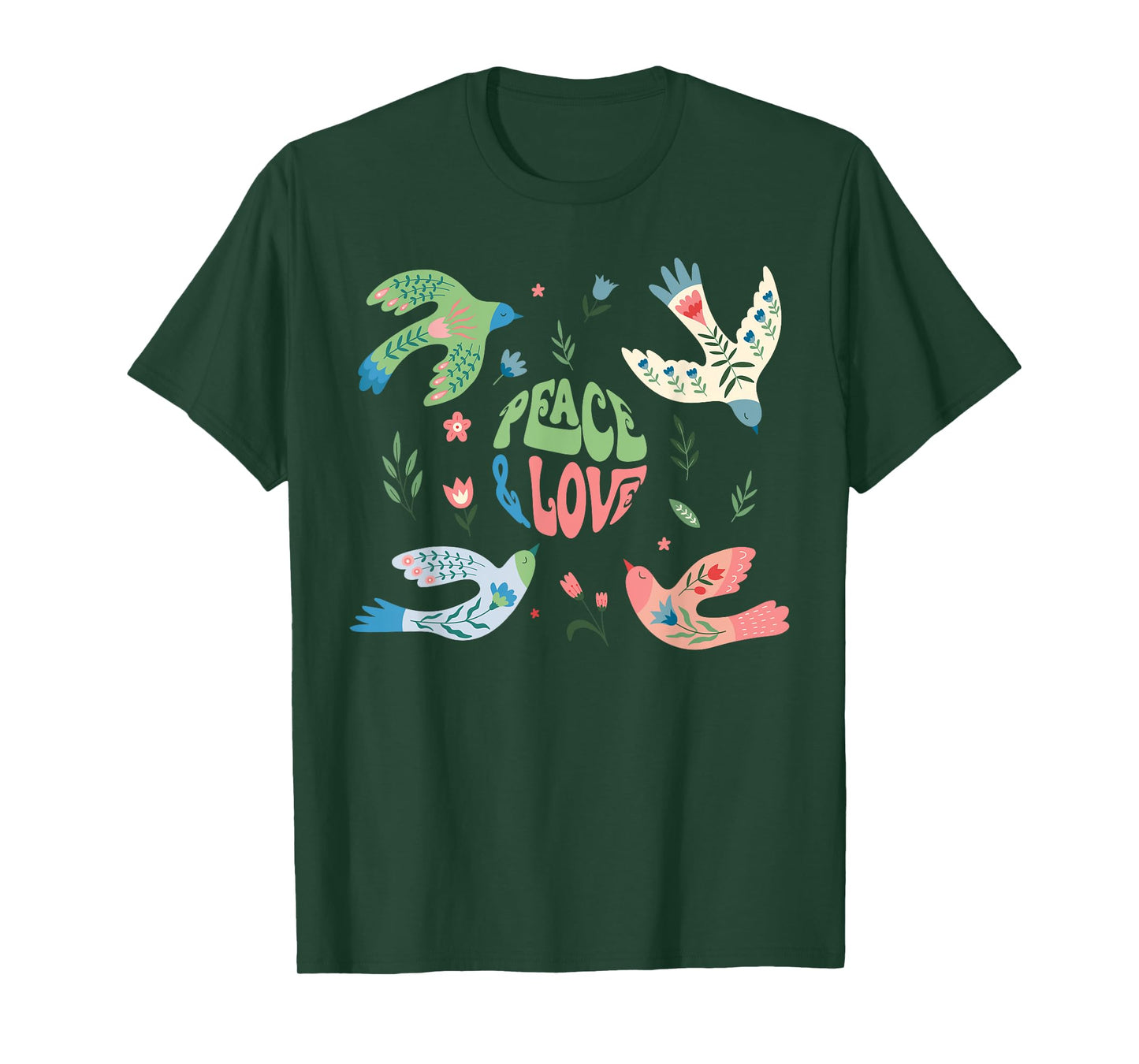 Groovy World Peace Day Peace Bird International Day of Peace T-Shirt