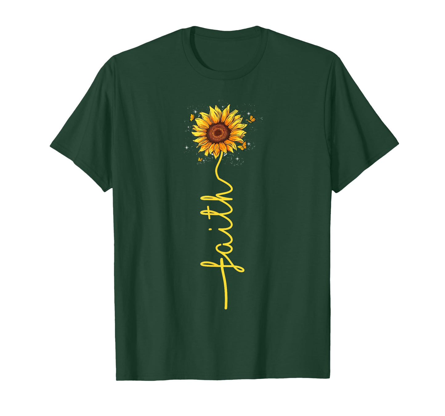 Christian Lovers Faith Cross Sunflower Jesus Faith Sunflower T-Shirt