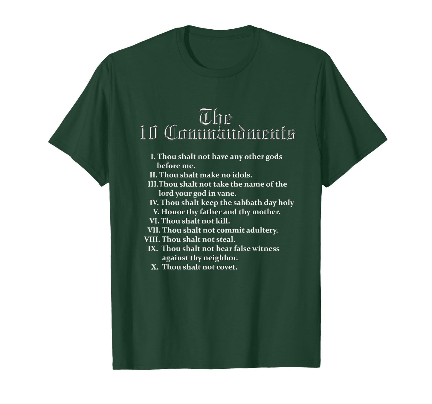 10 Commandments T-Shirt