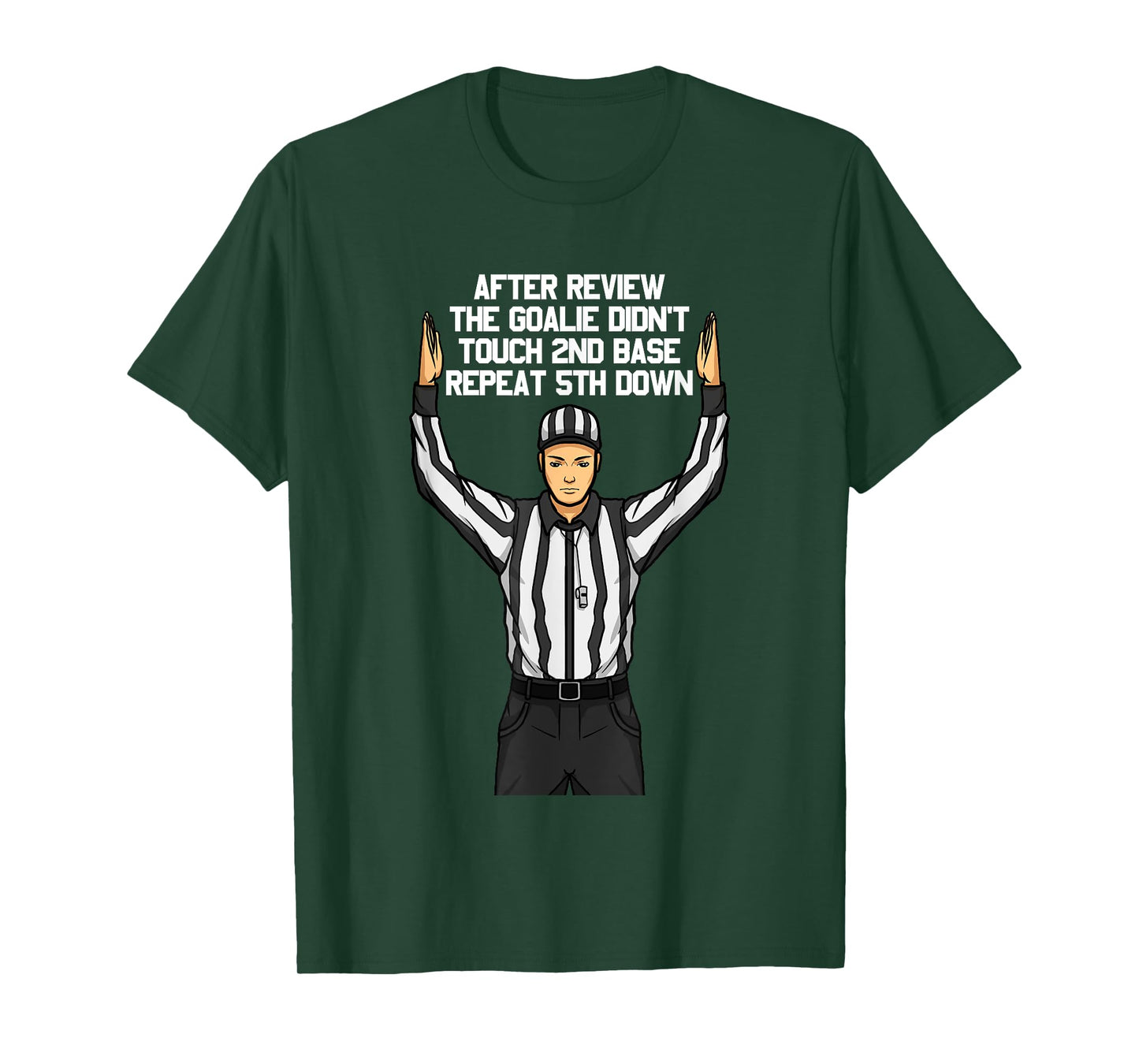 After Review Football Referee Funny Clueless Sports Fan T-Shirt