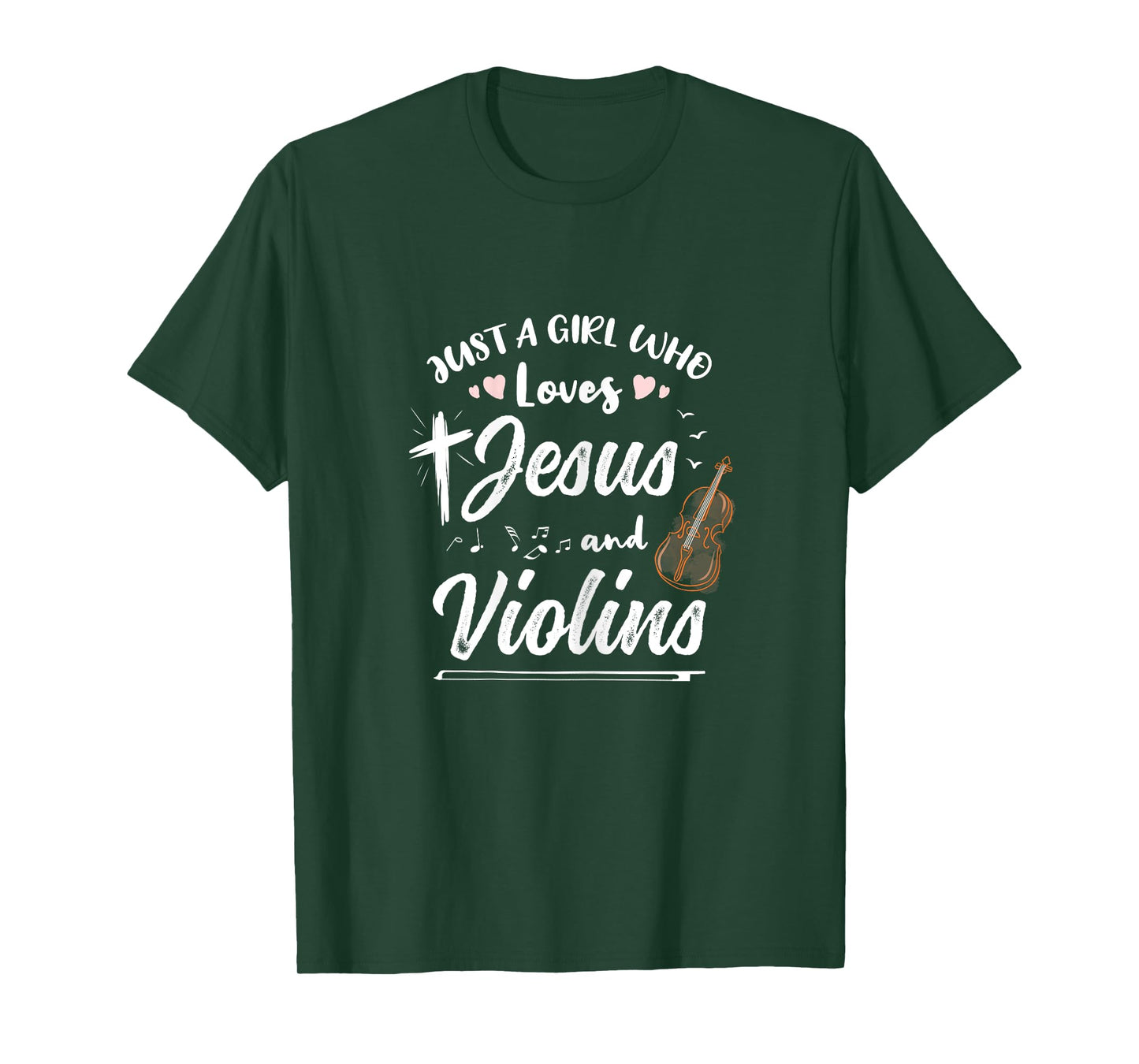 Just A Girl Who Loves Jesus And Violins T-Shirt