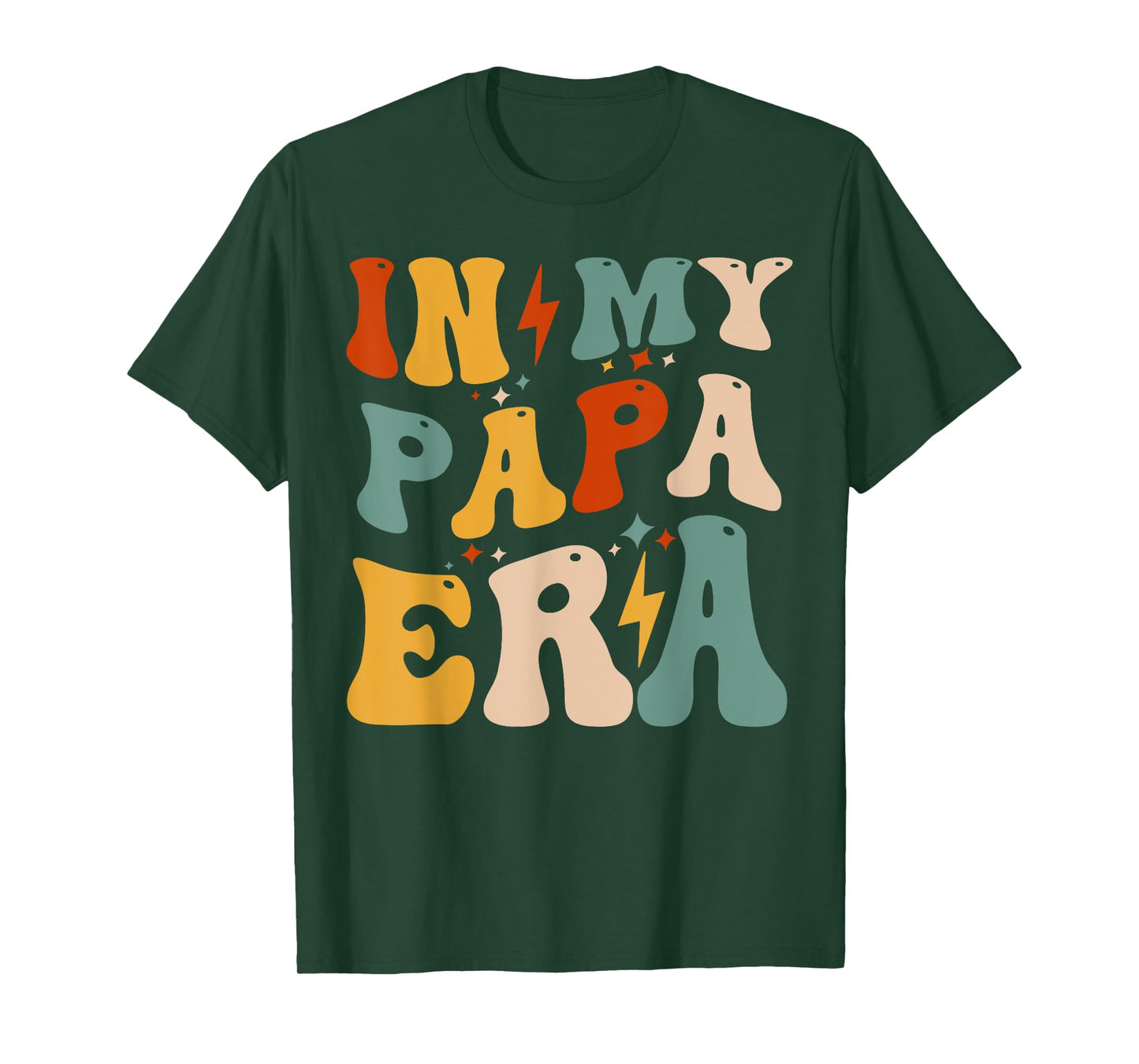 Retro Groovy In My Papa Era Funny Father's Day For Mens T-Shirt