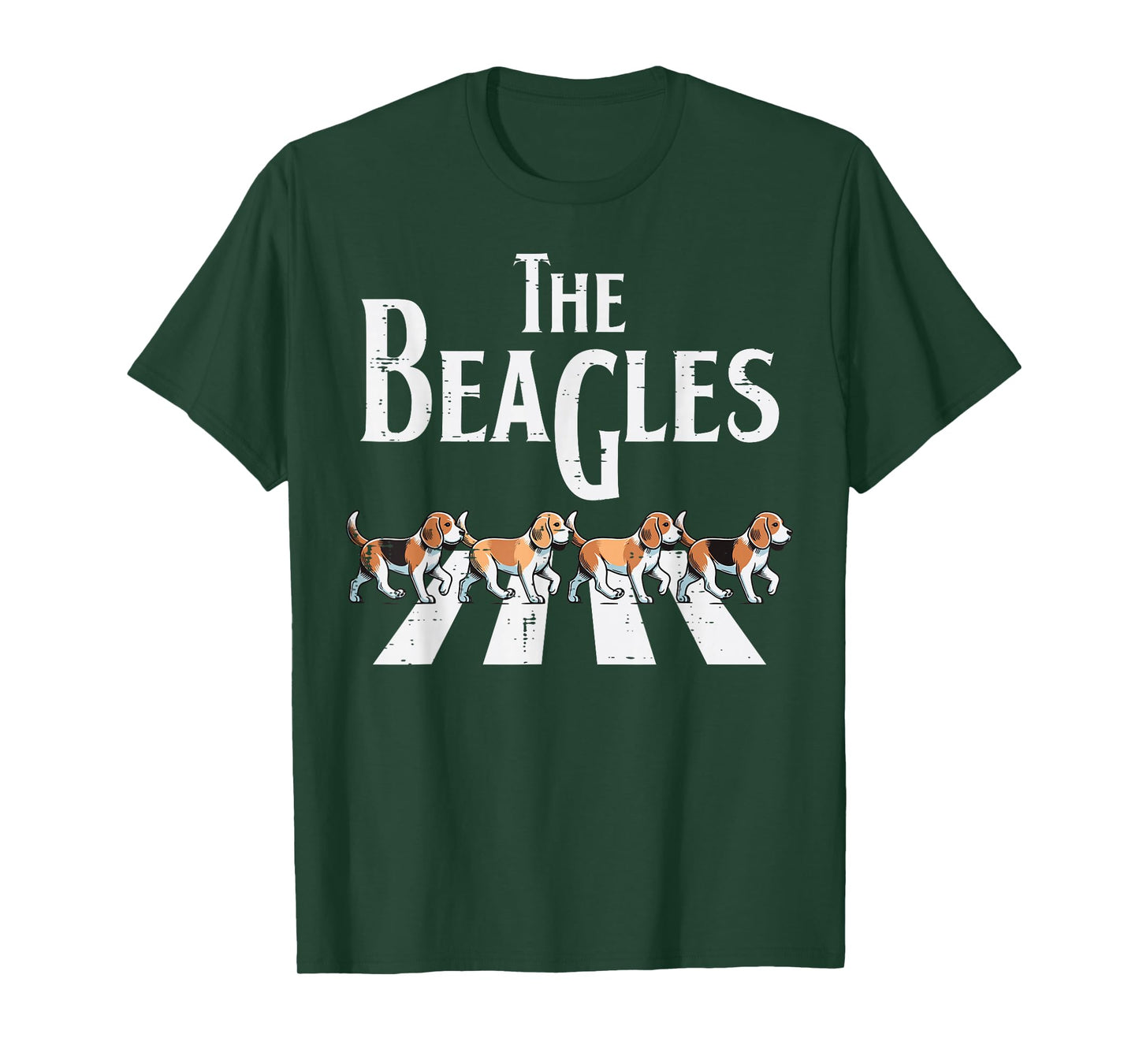 The Beagles Dogs Crossing Funny Saying Parody Men Women Kids T-Shirt