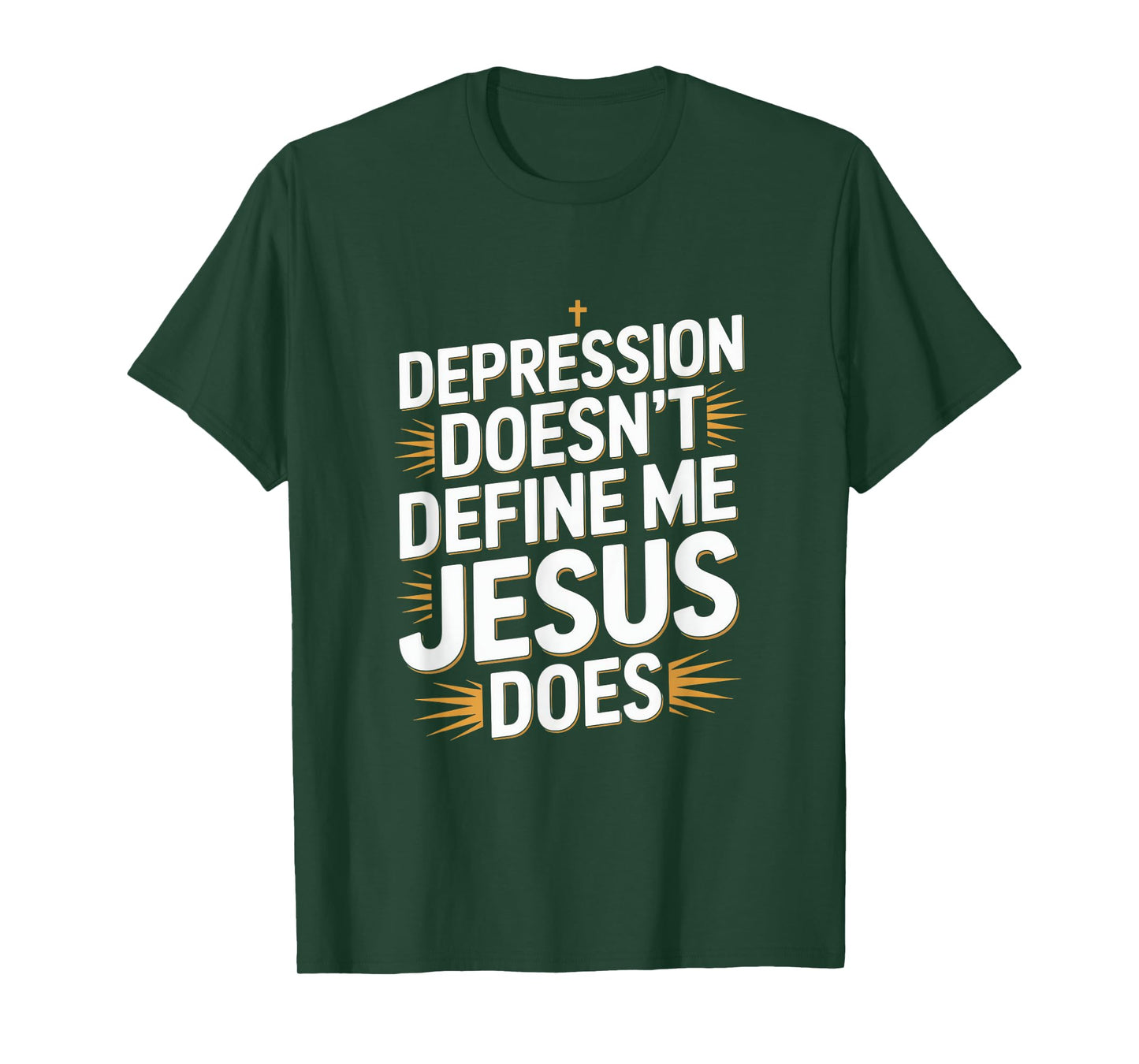 Depression Doesn't Define Me Jesus Does Christian T-Shirt