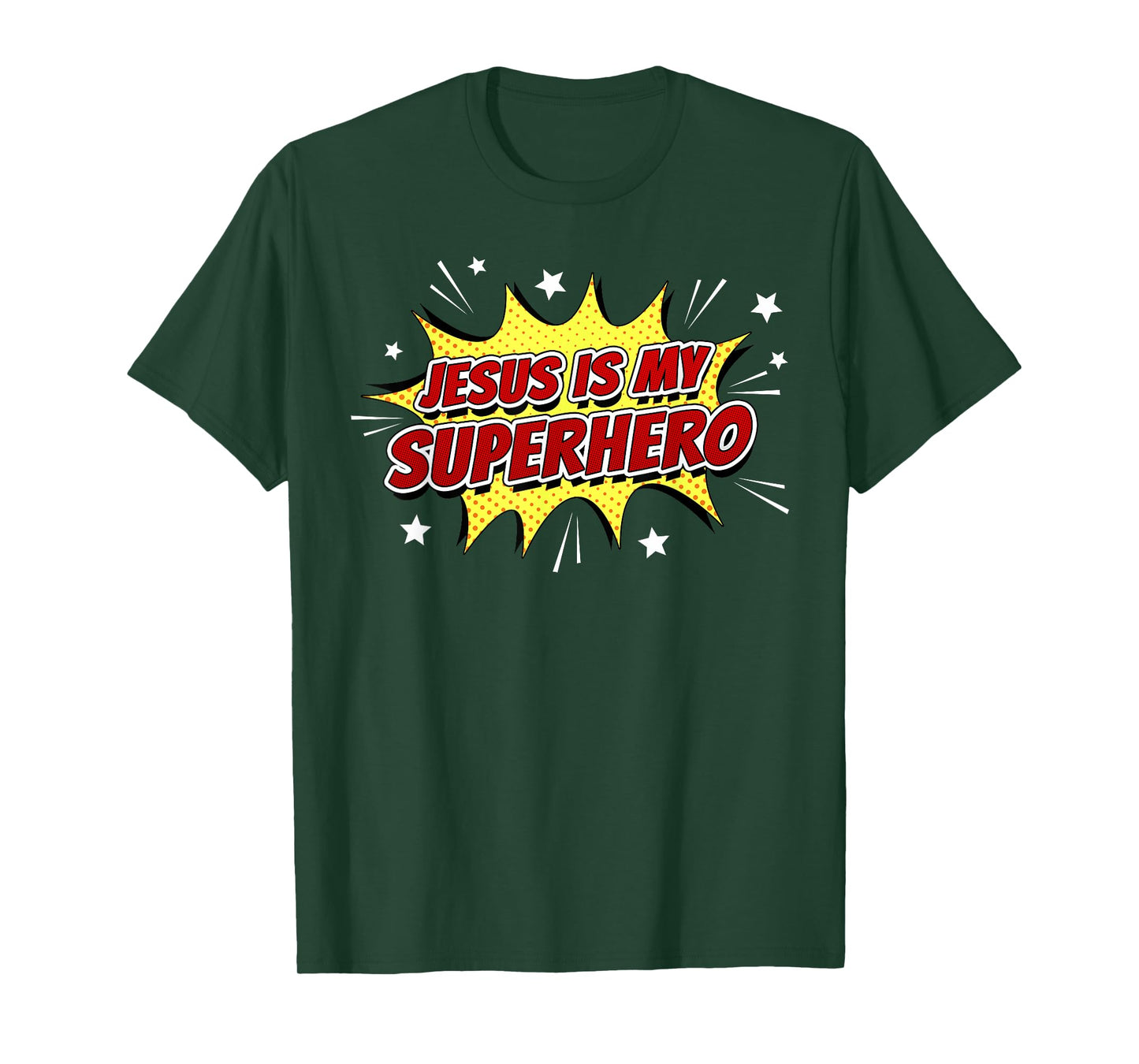 Jesus is My Superhero – Kids & Adult Christian Faith Comic T-Shirt