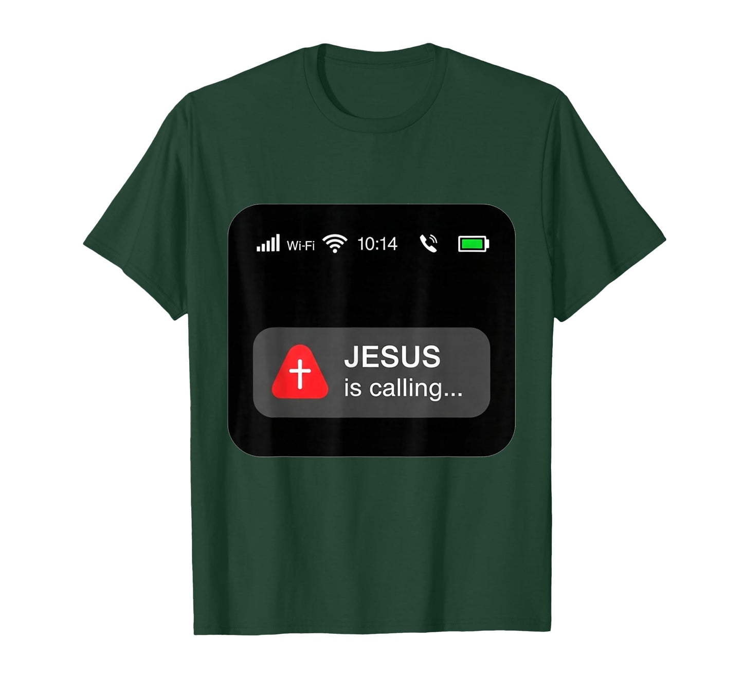 Funny Jesus is Calling Christian Humor Graphic T-Shirt