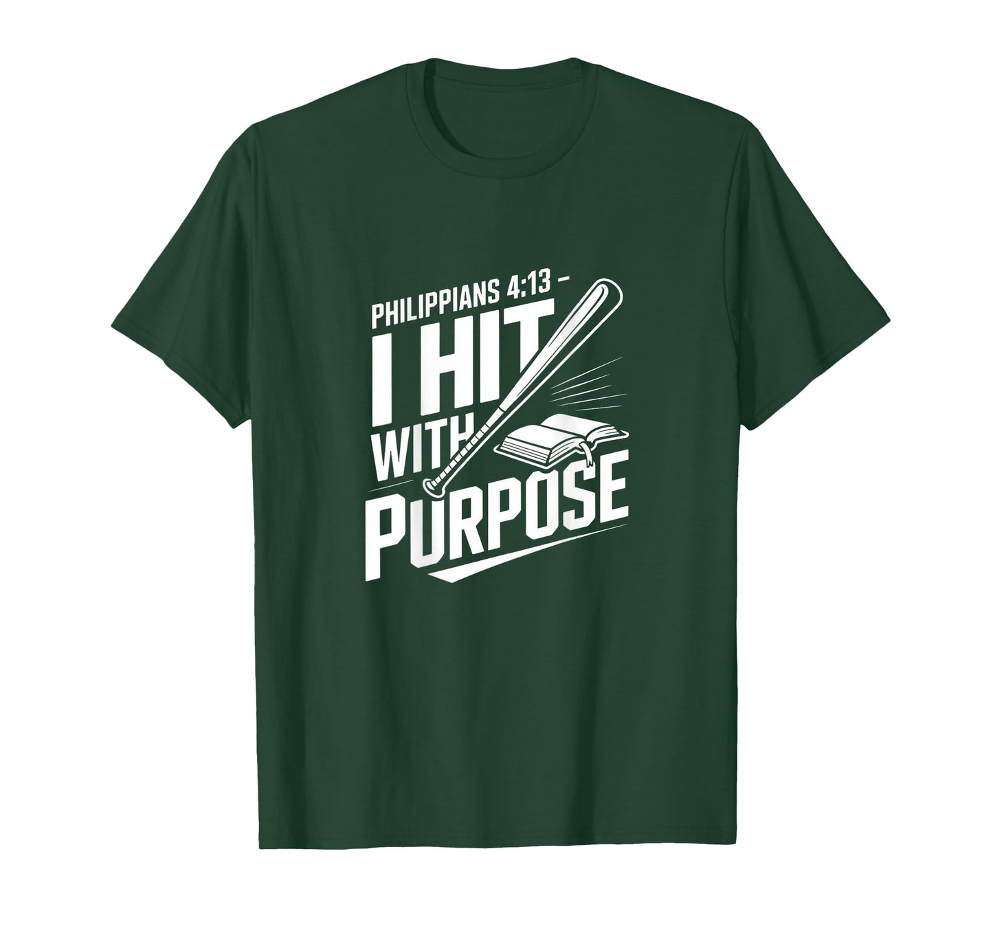 Philippians 4:13 I Hit with Purpose Christian T-Shirt