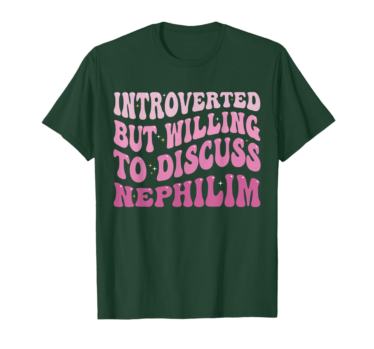Introverted But Willing To Discuss Nephilim Introvert Funny T-Shirt