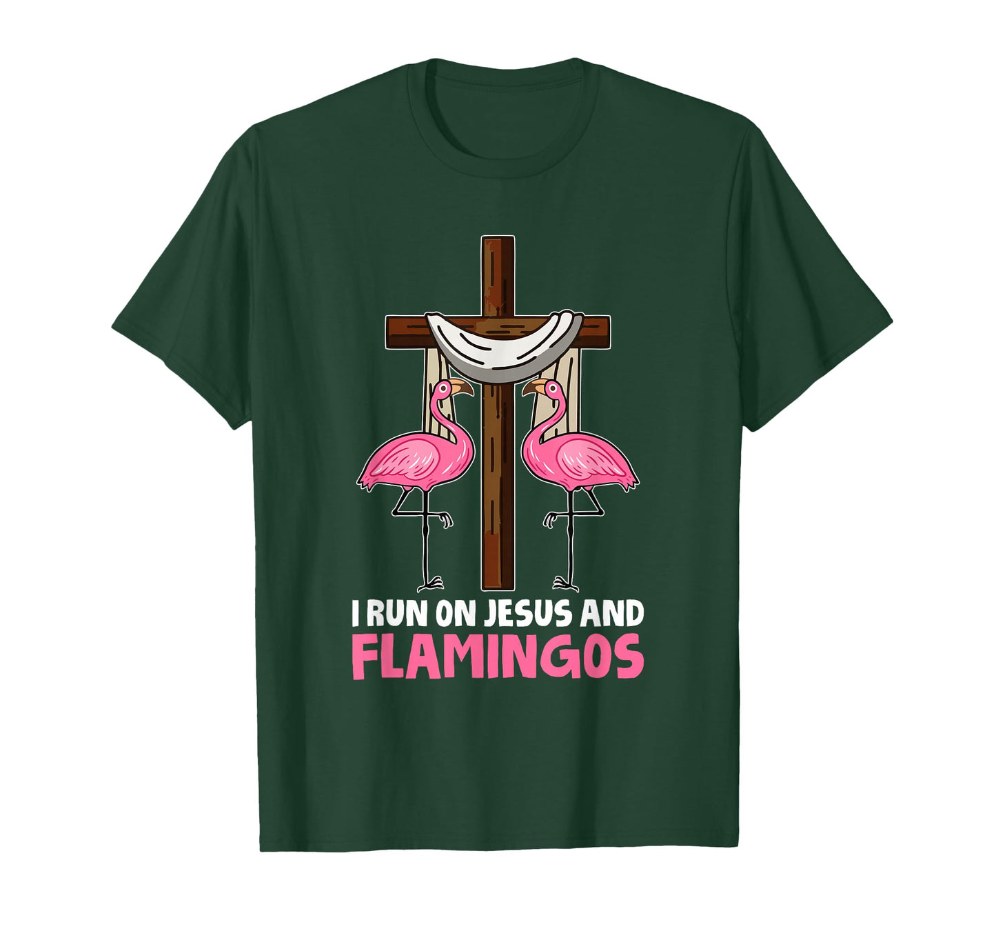 Christianity Cool - Jesus Bible Religion Christian Flamingo T-Shirt