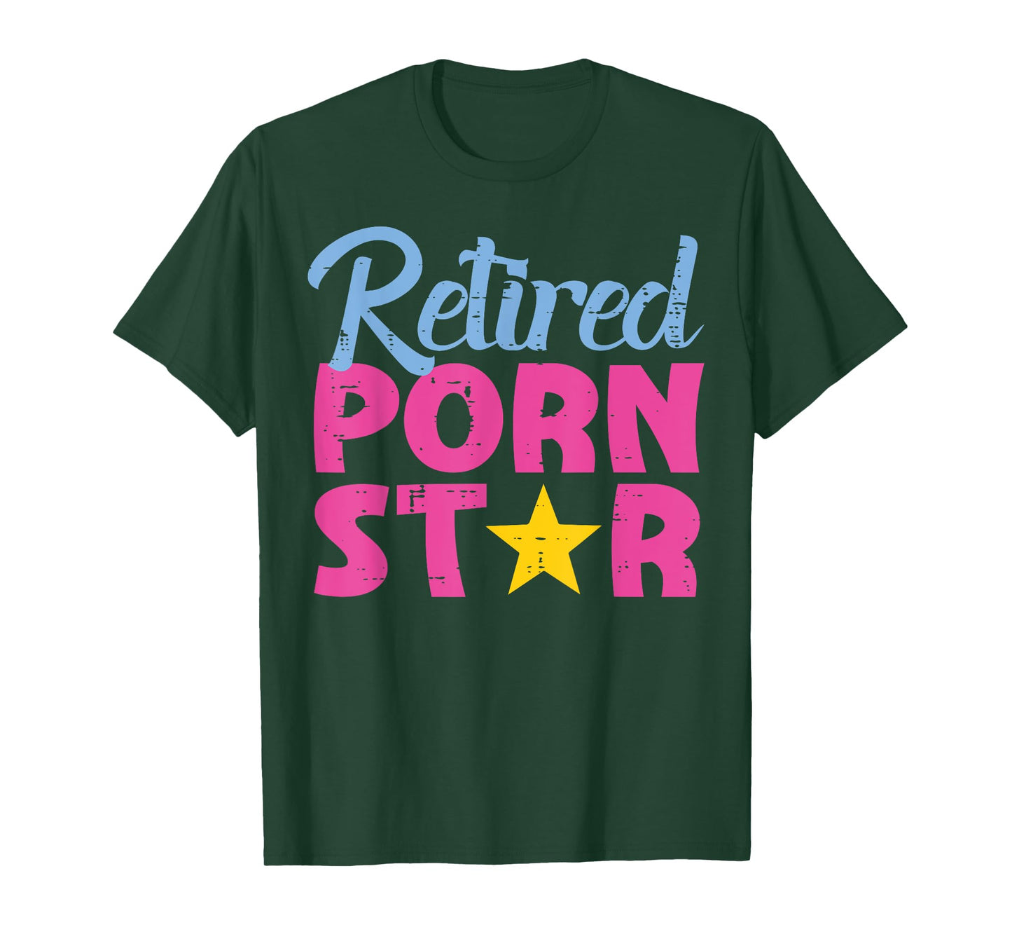 Inappropriate Retired Star Funny Adult Humor Joke Men Women T-Shirt
