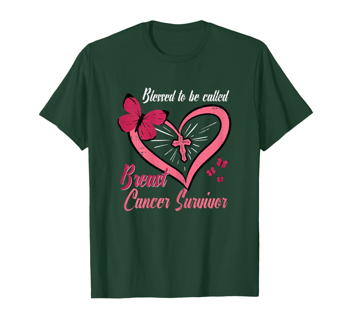 Blessed To Be Called Breast Cancer Survivor Christian Women T-Shirt