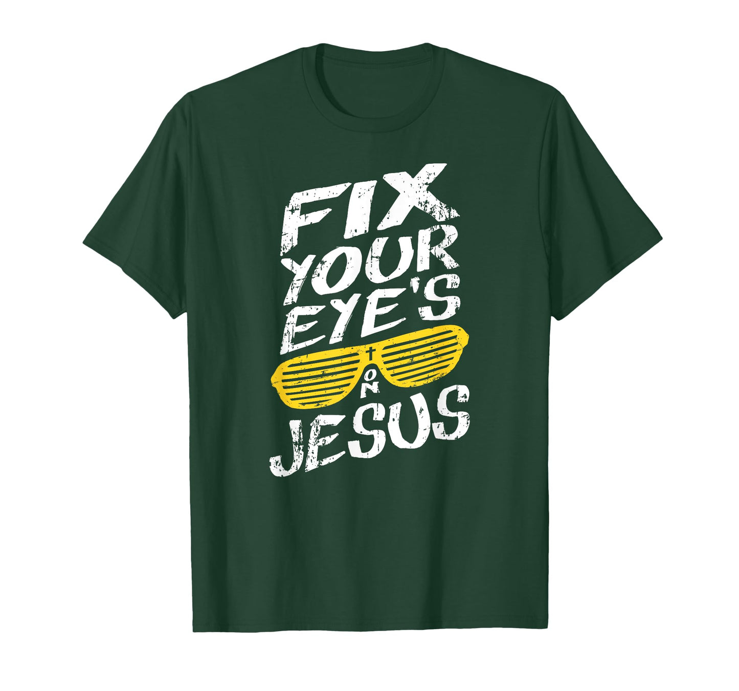 Fix Your Eyes On Jesus - Retro Christian T-Shirt