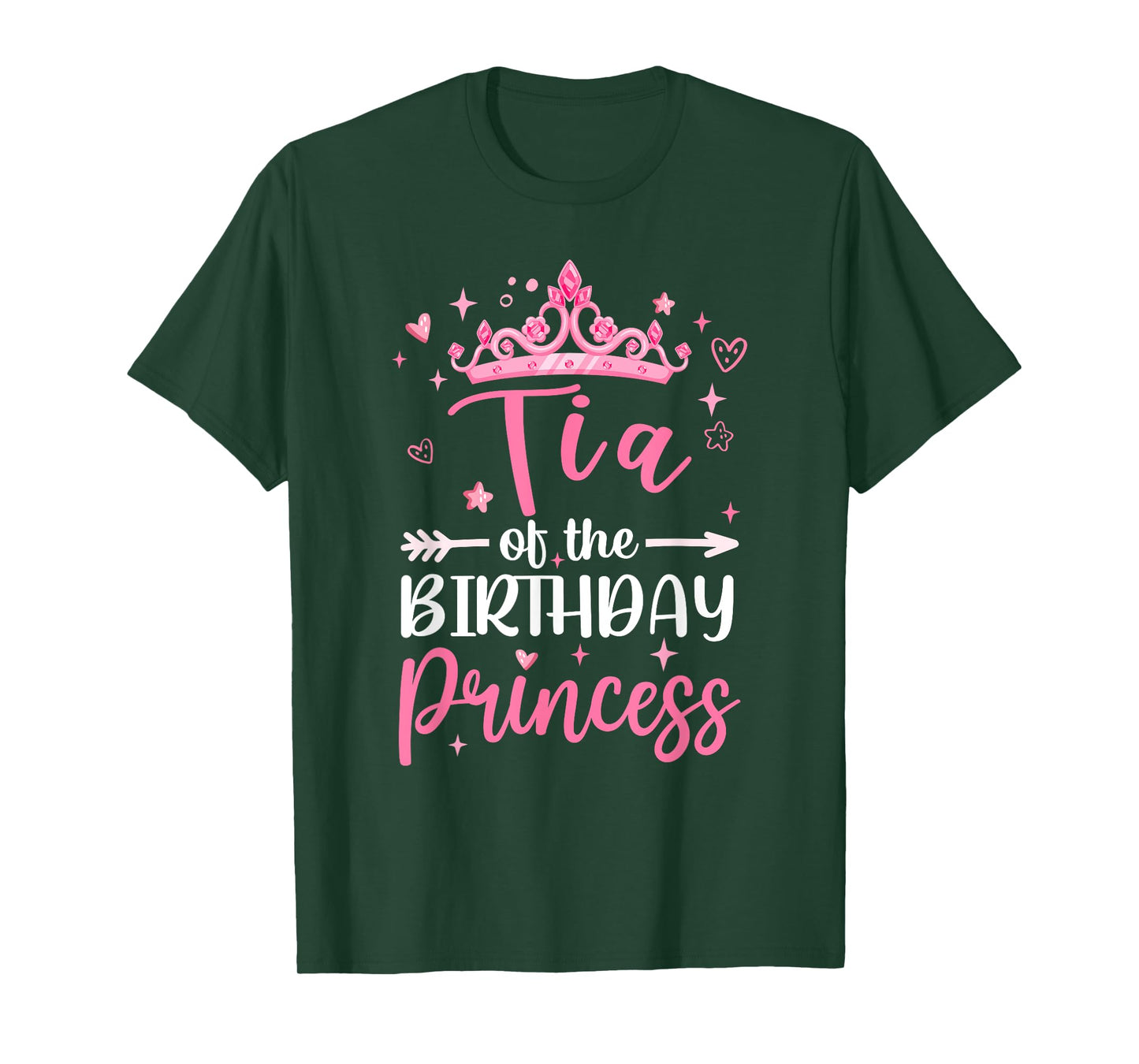 Tia Of The Birthday Princess Birthday Girl Kid Family T-Shirt